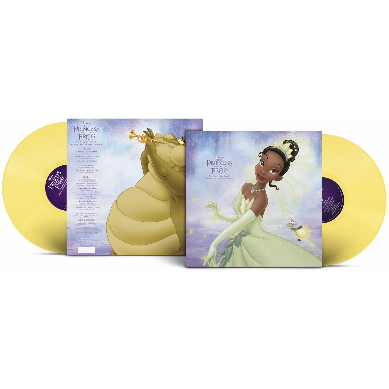Disney / Various Artists The Princess and the Frog: The Songs Soundtrack  1LP (Solid colour lemon yellow vinyl) 307309