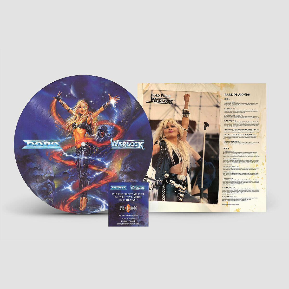 Doro & Warlock Rare Diamonds Picture Vinyl LP 392757