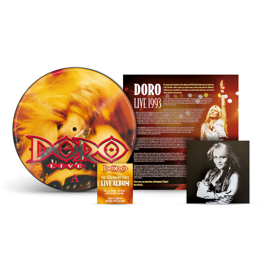 Doro Live Limited Edition 1LP Picture Vinyl + Exclusive Signed Artcard 448976