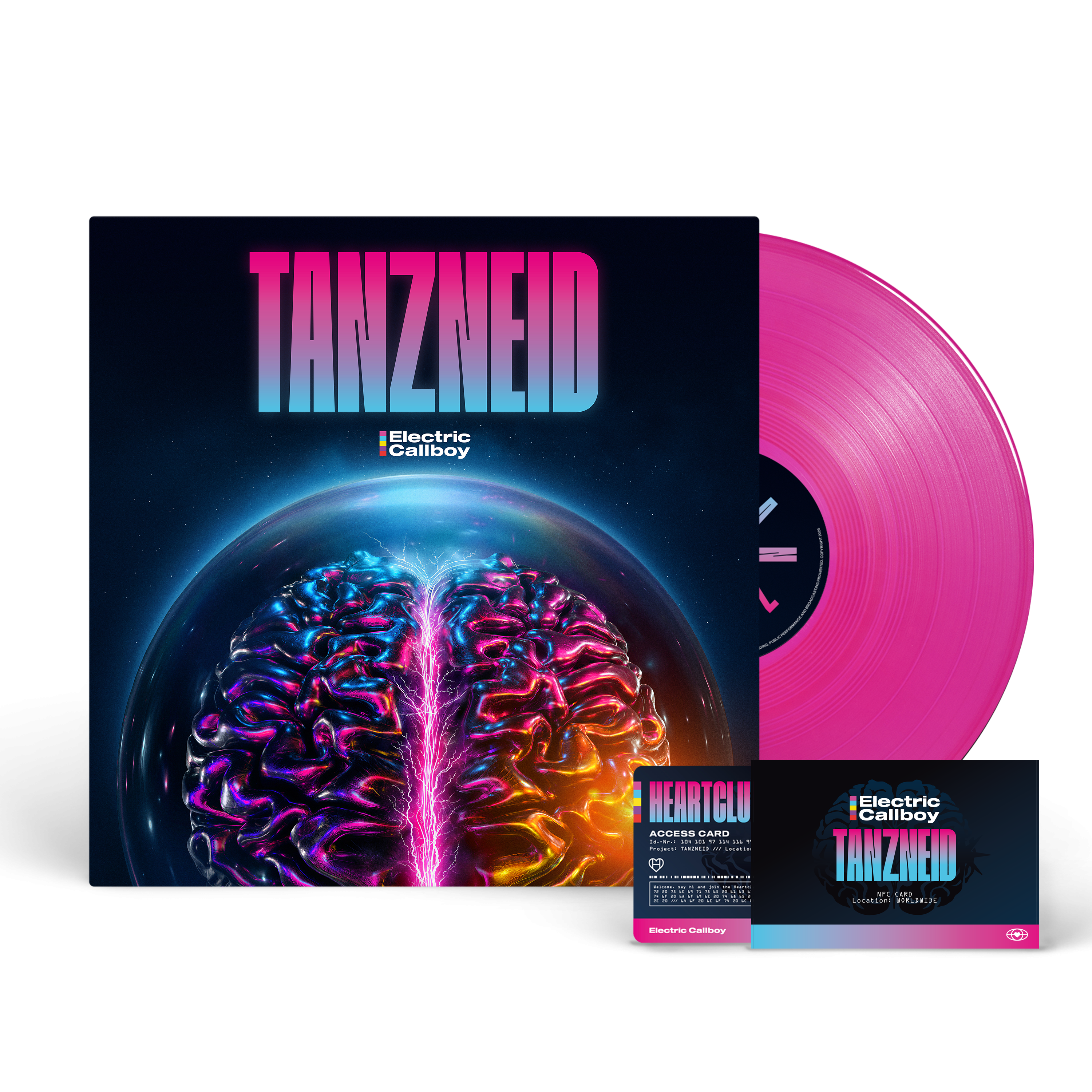 Electric Callboy TANZNEID Ltd. Transp. Neon Pink LP & NFC-Fancard 441631