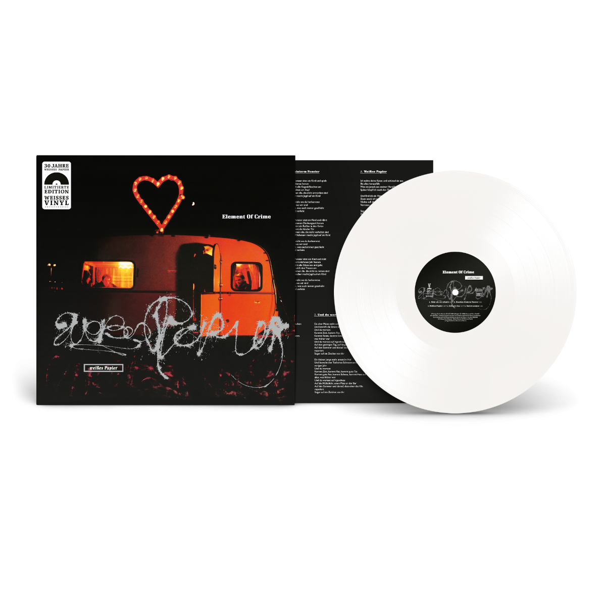 Element Of Crime Weißes Papier Limitierte Weiße Vinyl LP 307435