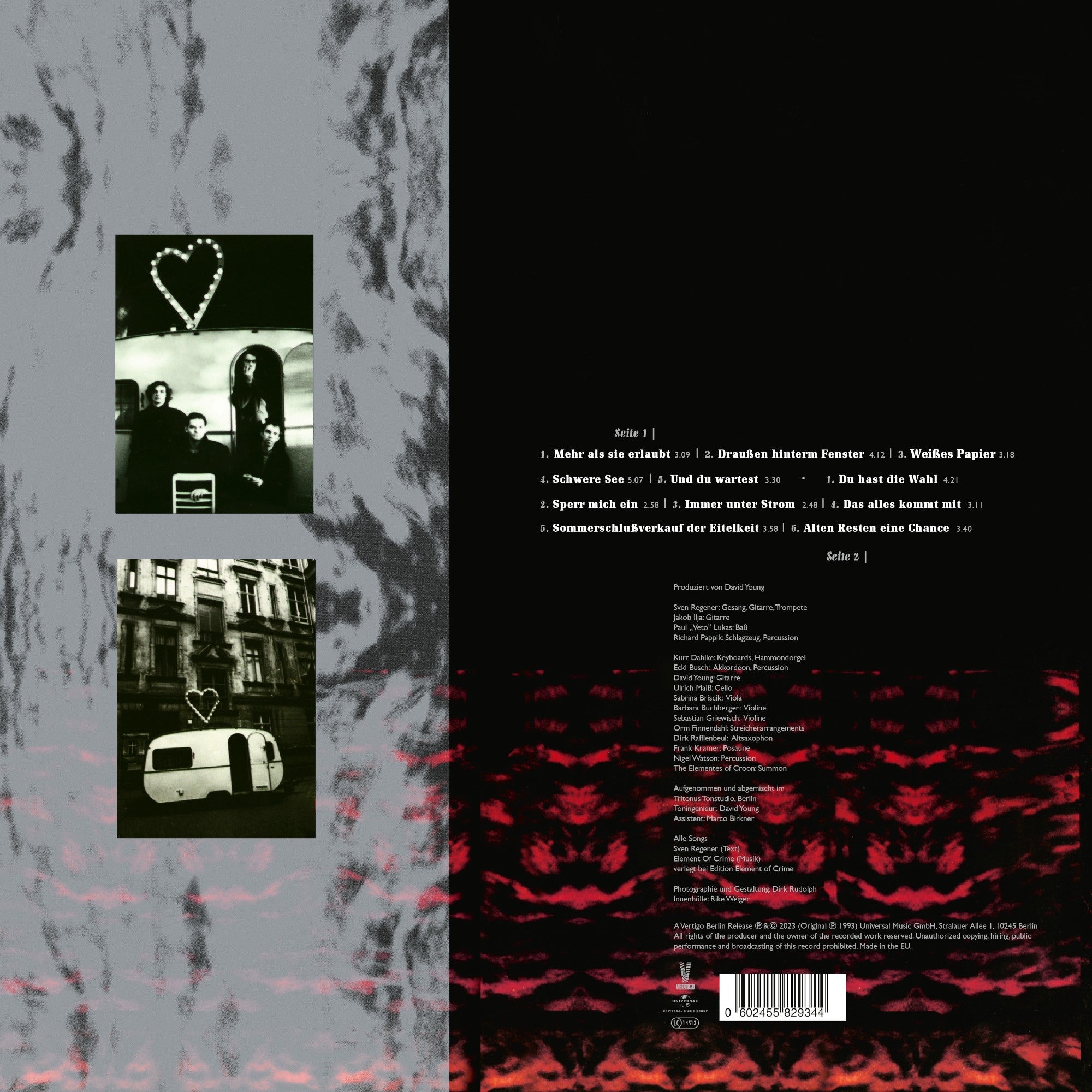 Element Of Crime Weißes Papier Limitierte Weiße Vinyl LP 307442