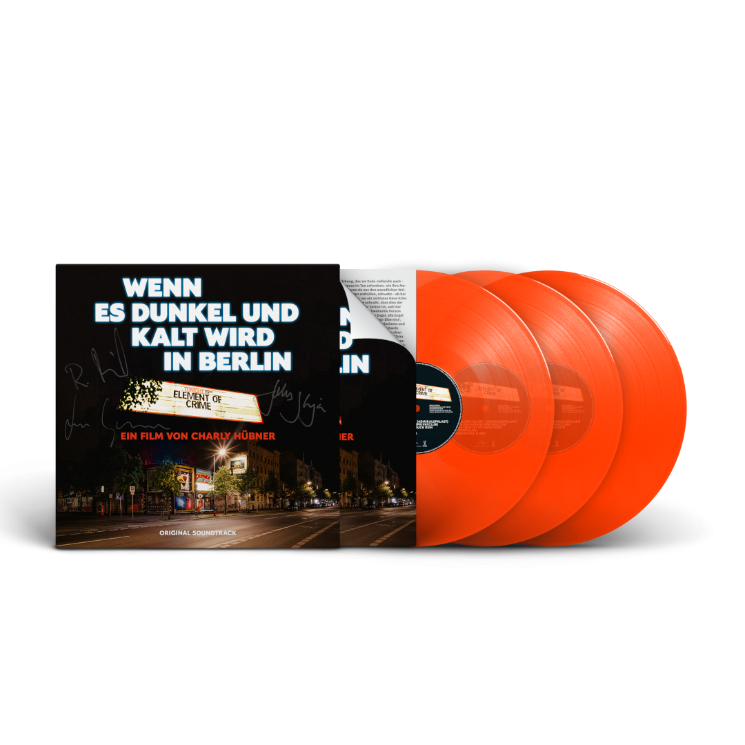 Element of Crime Wenn es dunkel und kalt wird in Berlin (Live/OST) Ltd. 3LP signiert: neon orange, Live-Album plus Bonus LP 368366