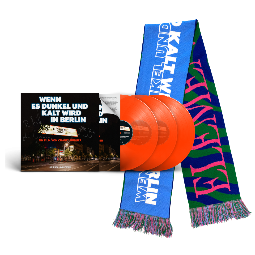 Element of Crime Wenn es dunkel und kalt wird in Berlin (Live/OST) Ltd. Deluxe 3LP+Schal: neon orange, 180g, Gatefold, Live-Album plus Bonus LP, umfangreiches Booklet 369044