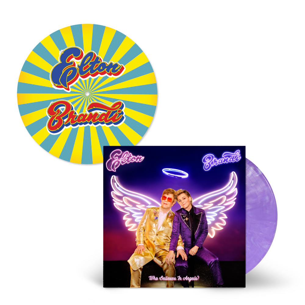 Elton John & Brandi Carlile Store Exclusive Purple Marble Vinyl + Slipmat Bundle Bundle 396598