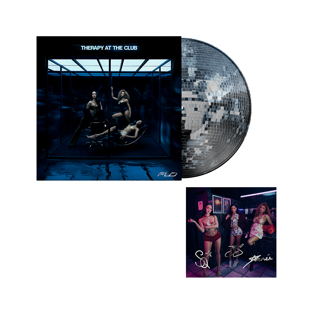 FLO THERAPY AT THE CLUB Disco Ball Picture Disc + Signed Art Card 452979