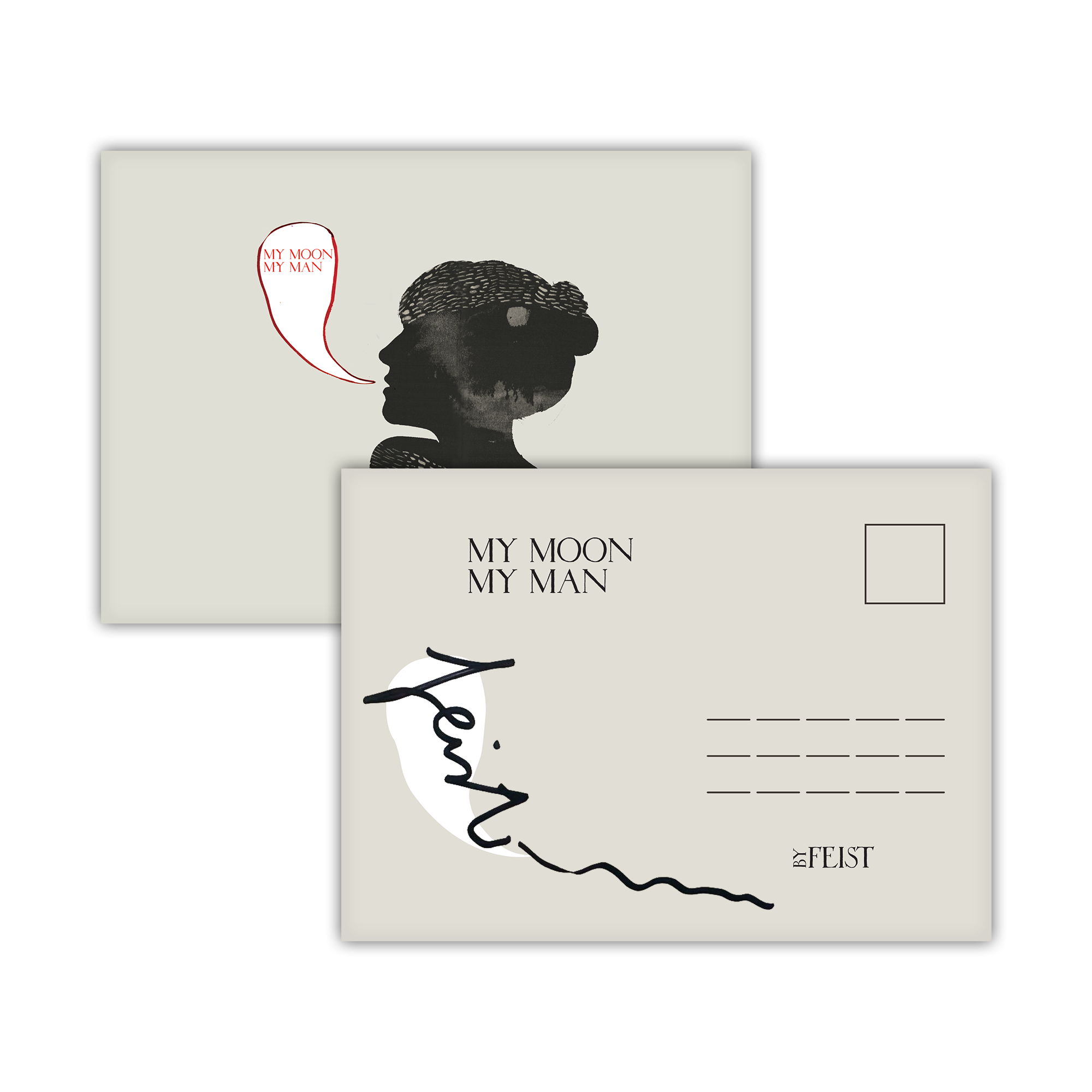 Feist My Moon My Man 7" + Signed Art Card 440883