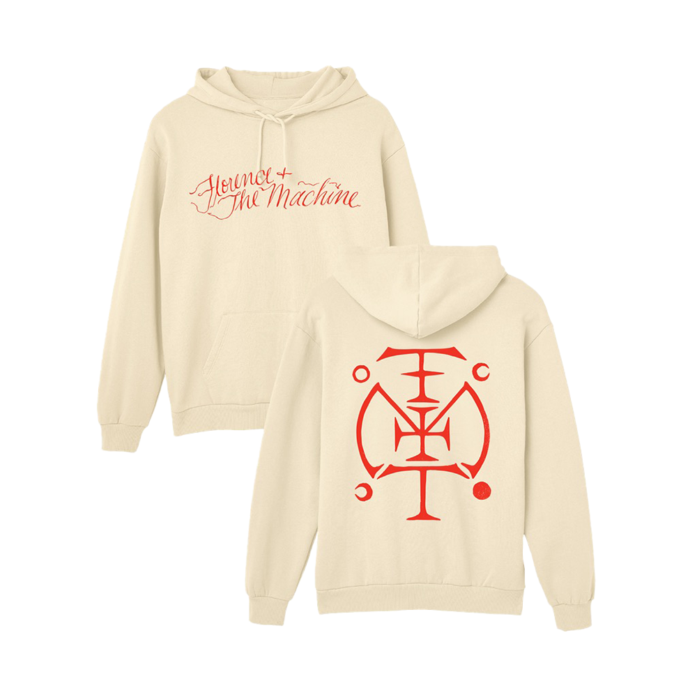 Florence + the Machine Sigil Hoodie (Ecru/Gold) Hoodies 421508