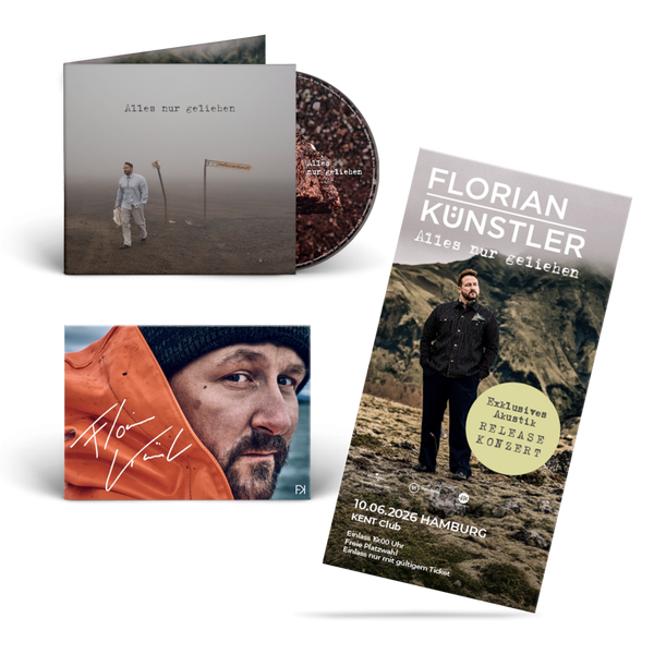 Florian Künstler - Alles Nur Geliehen (CD + Ticket für Sonderkonzert in Hamburg + Signed Card)