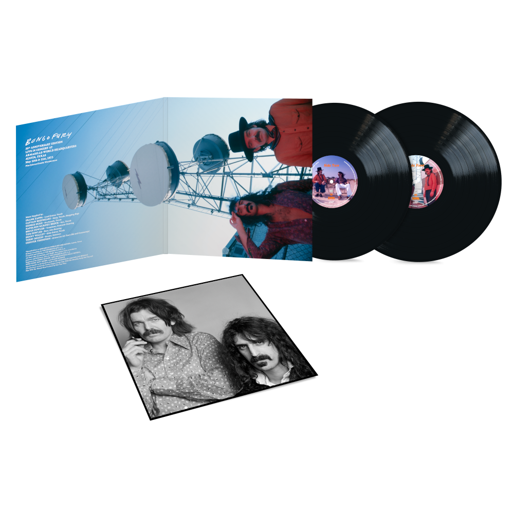 Frank Zappa Bongo Fury (50th Anniversary) 2LP 180g BLACK VINYL W/ BOOKLET AND LITHOGRAPH PRINT 434025