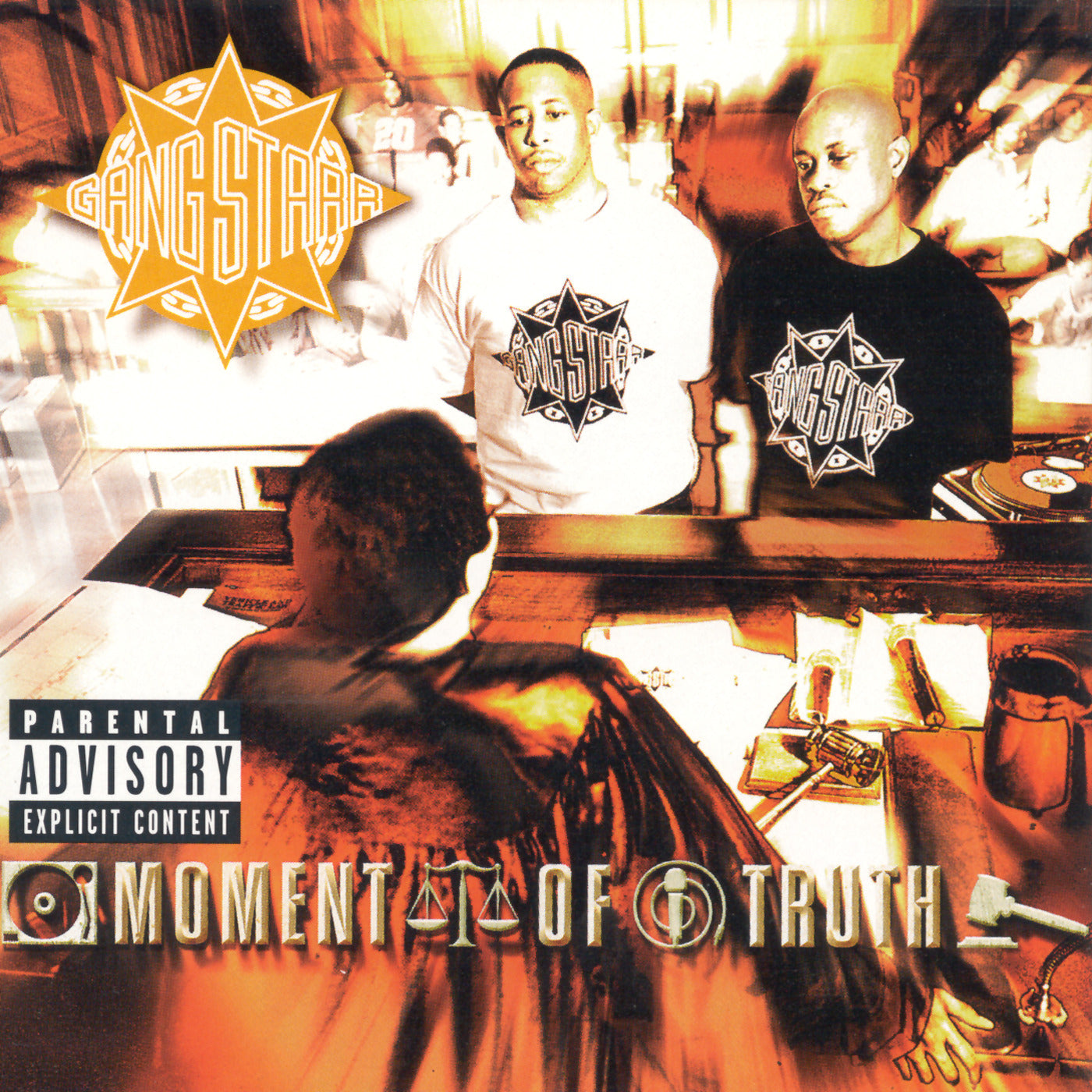 Gang Starr Moment Of Truth Limited Transparent Orange Vinyl 3LP 457689
