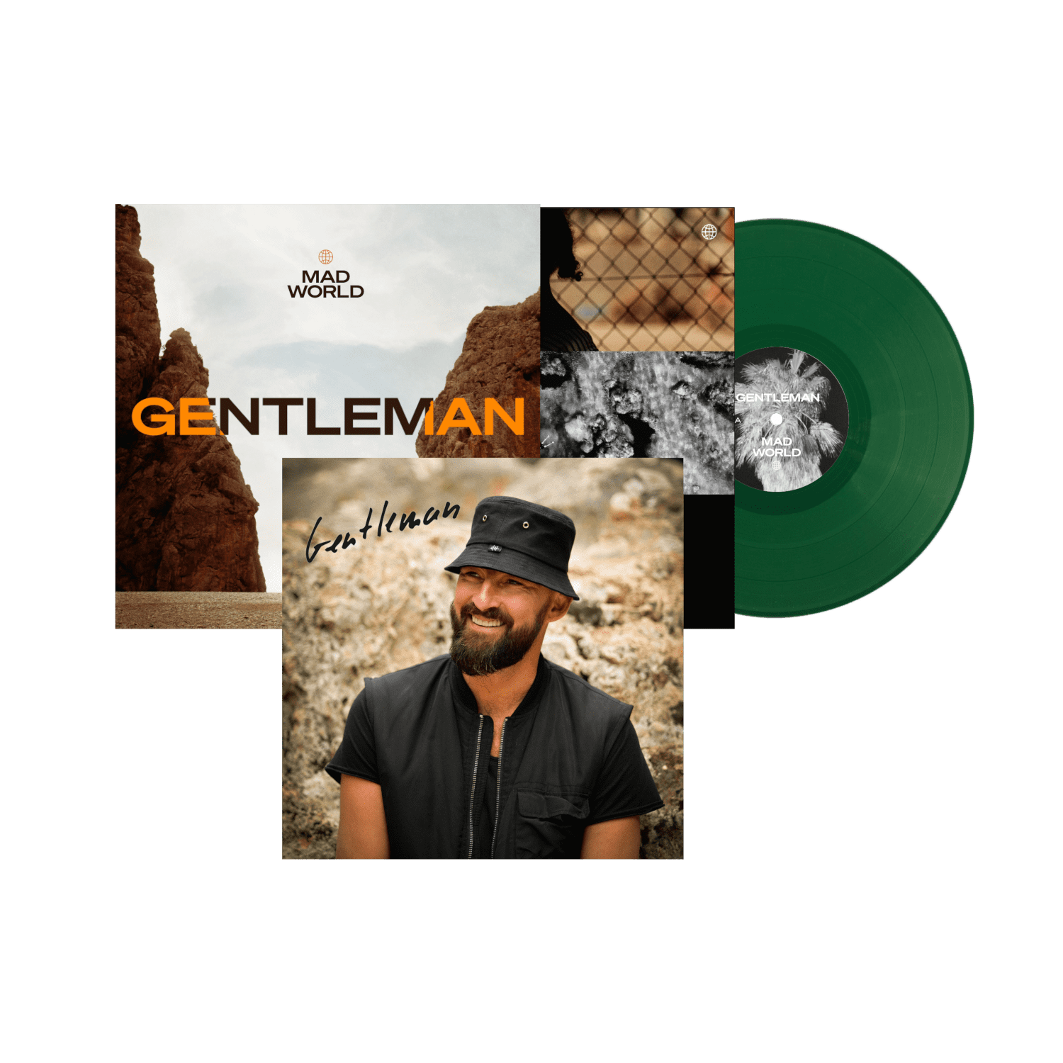 Gentleman MAD WORLD Ltd. LP (grün) + Autogrammkarte 228699