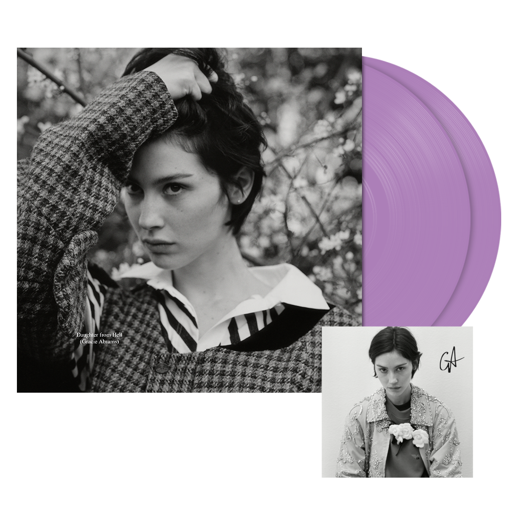 Gracie Abrams Daughter from Hell - Lavender Vinyl (GA Exclusive) + Signed Art Card + Women's Baby T-Shirt Vinyl 446492