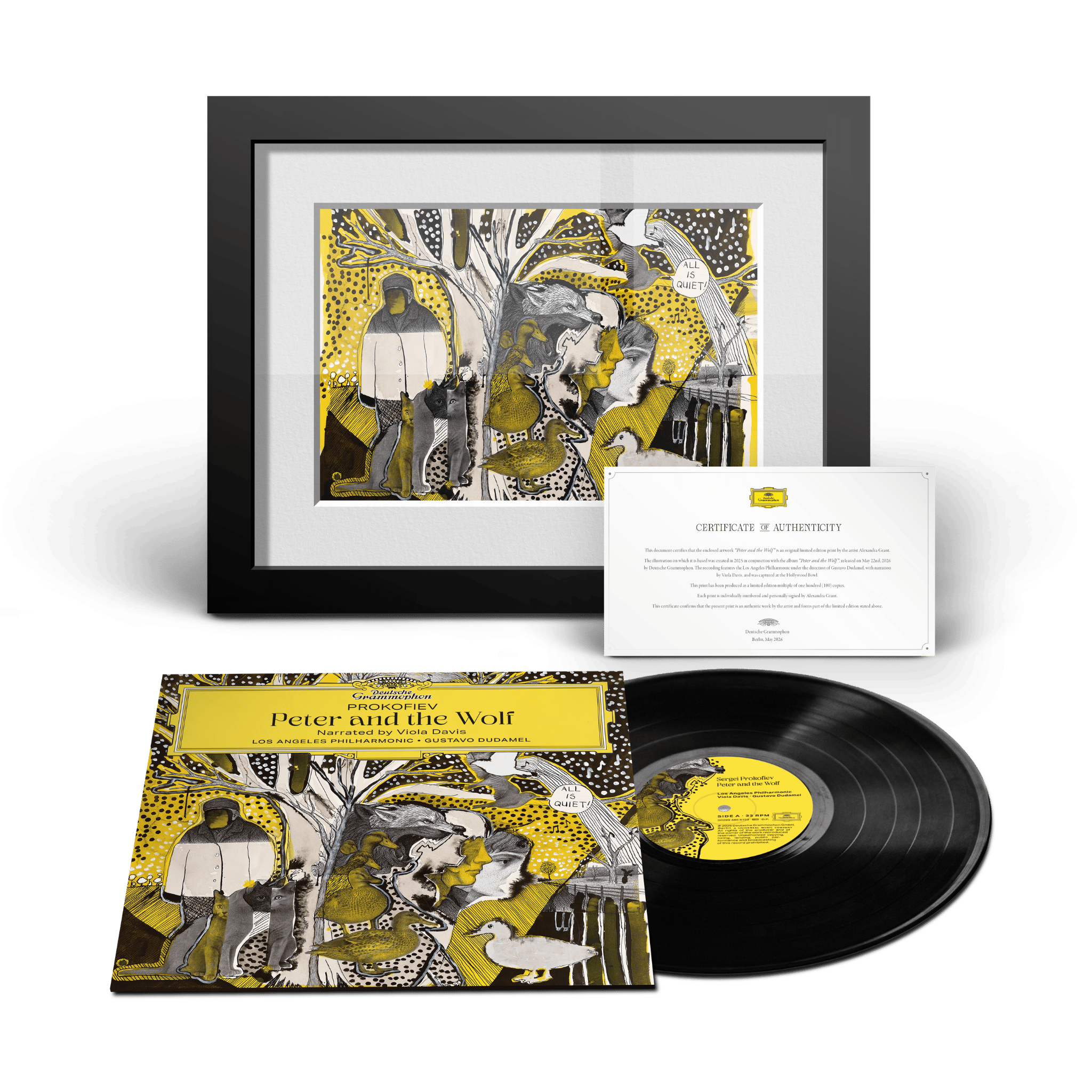 Gustavo Dudamel, Los Angeles Philharmonic Orchestra & Viola Davis Peter and the Wolf 1LP + Von Alexandra Grant signierter & nummerierter Kunstdruck, digitaler Bonuscontent und mehr 447106