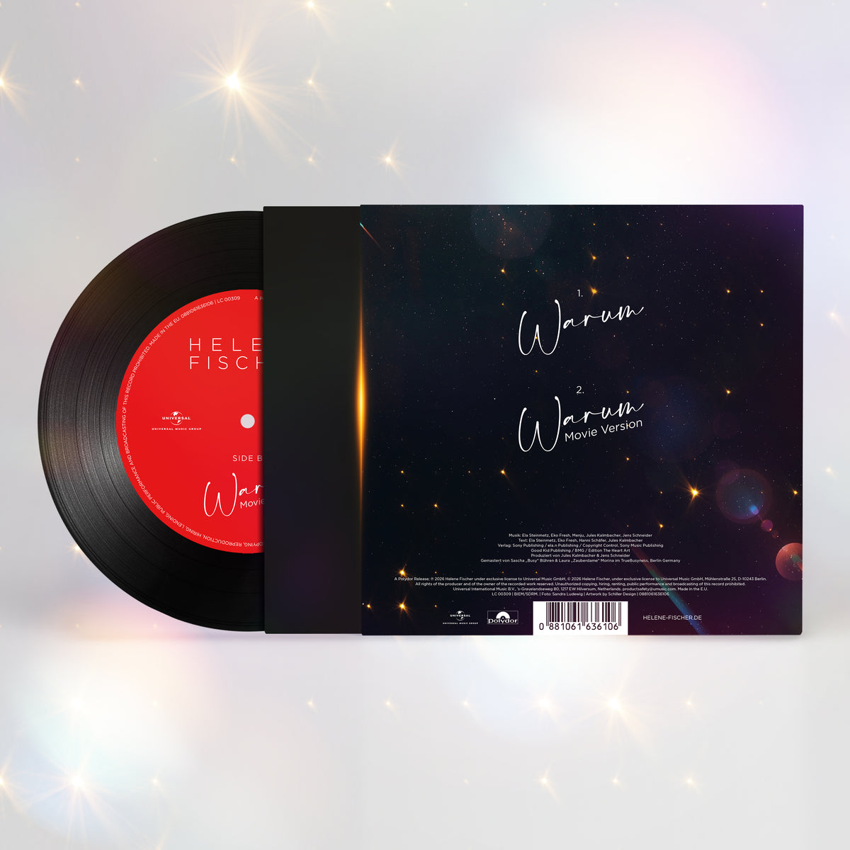 Helene Fischer Warum Limitierte 7" Vinyl Single black 461047
