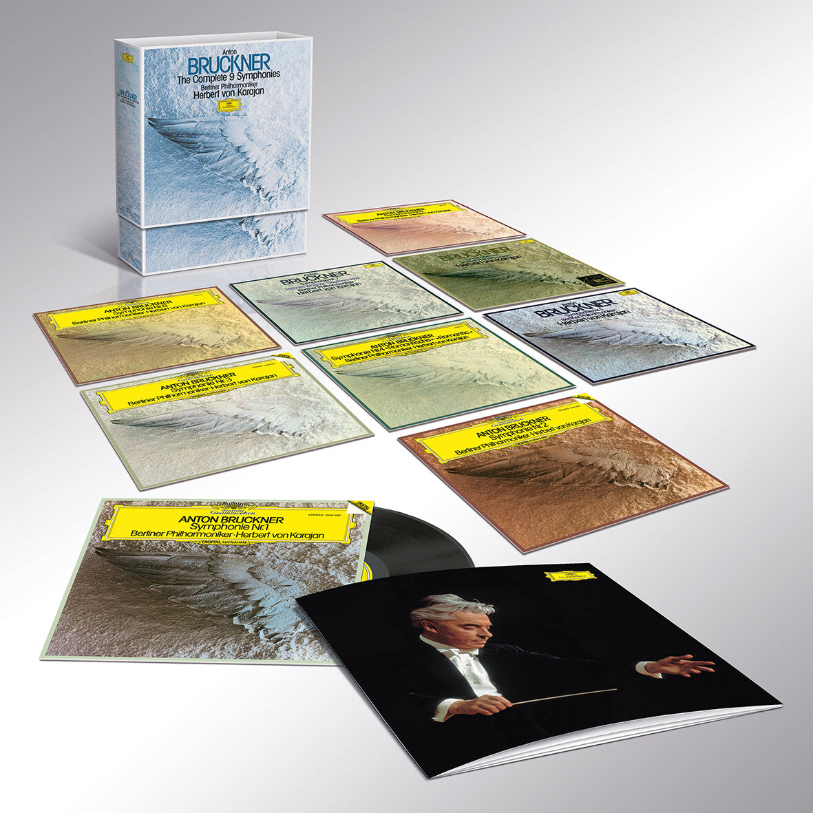 Herbert von Karajan & Die Berliner Philharmoniker Anton Bruckner: The Complete 9 Symphonies Original Source 17-LP-Set 352749