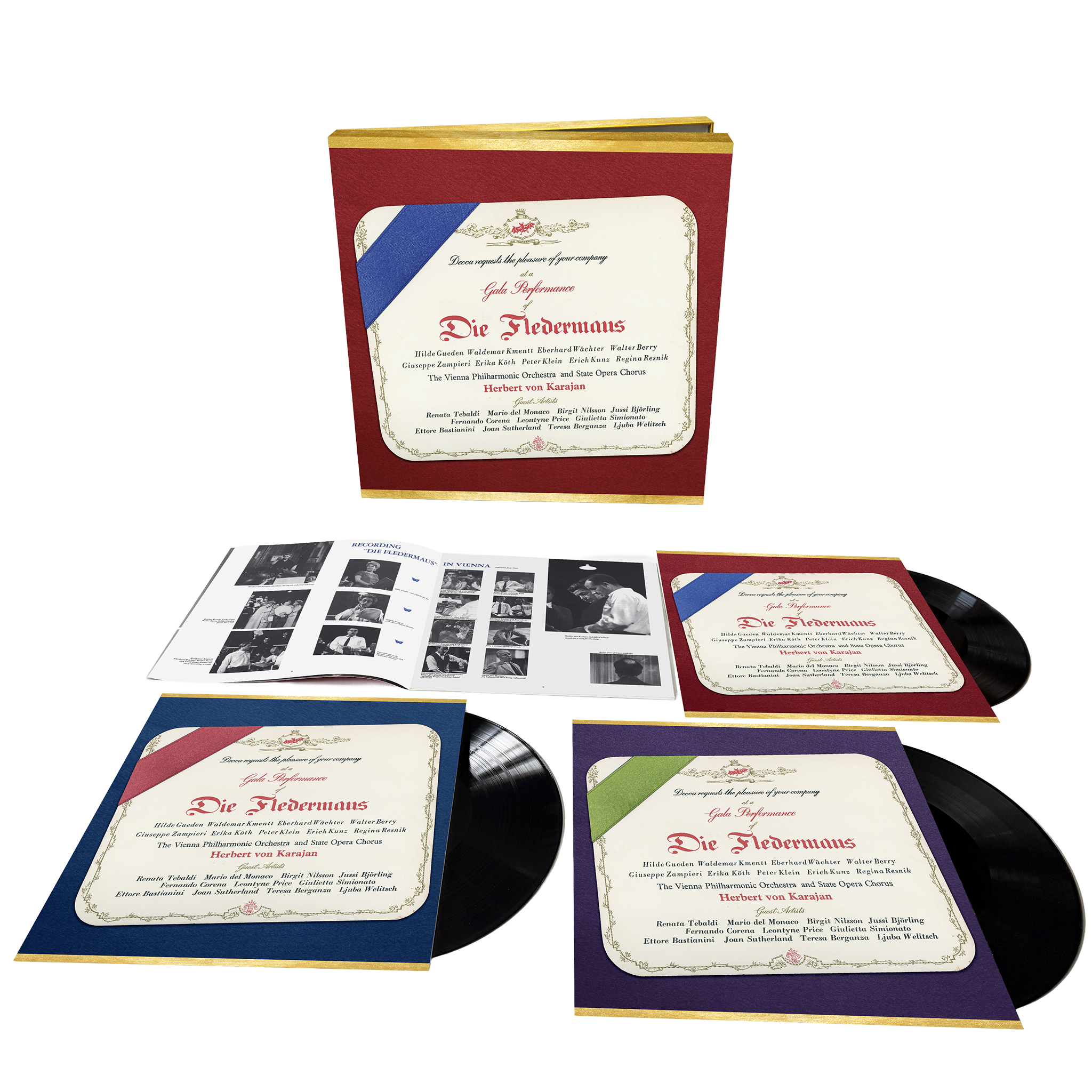 Herbert von Karajan J. Strauß: Die Fledermaus 3LP 422914