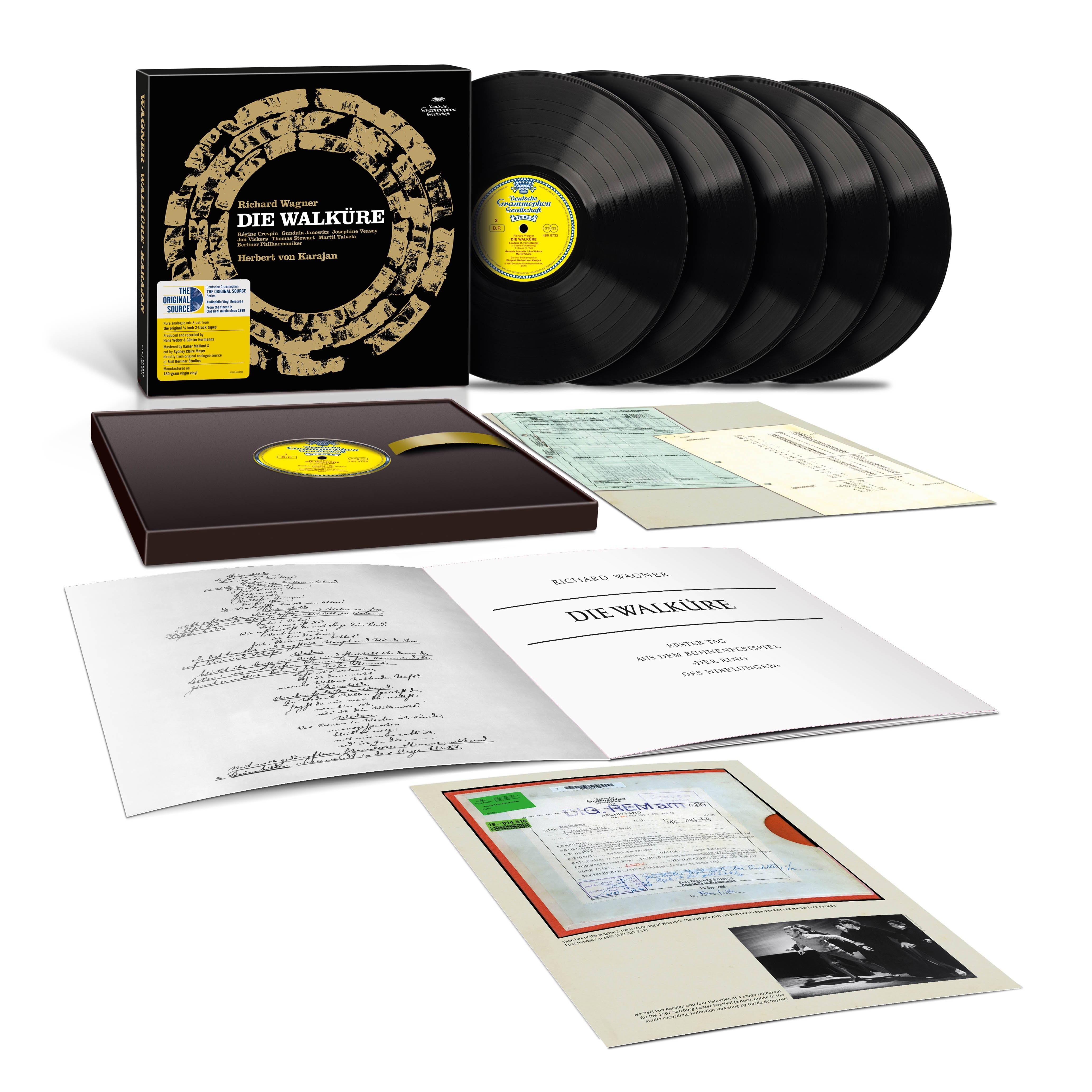 Herbert von Karajan & Berliner Philharmoniker Wagner: Die Walküre Original Source Vinyl 448822