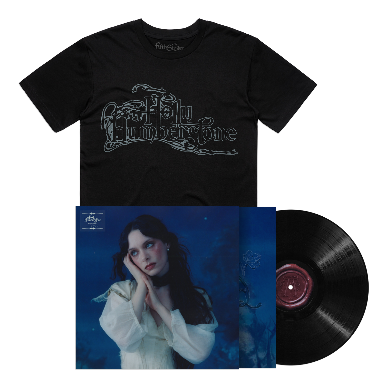 Holly Humberstone Cruel World Black Vinyl + Black Logo Tee Bundle 433955