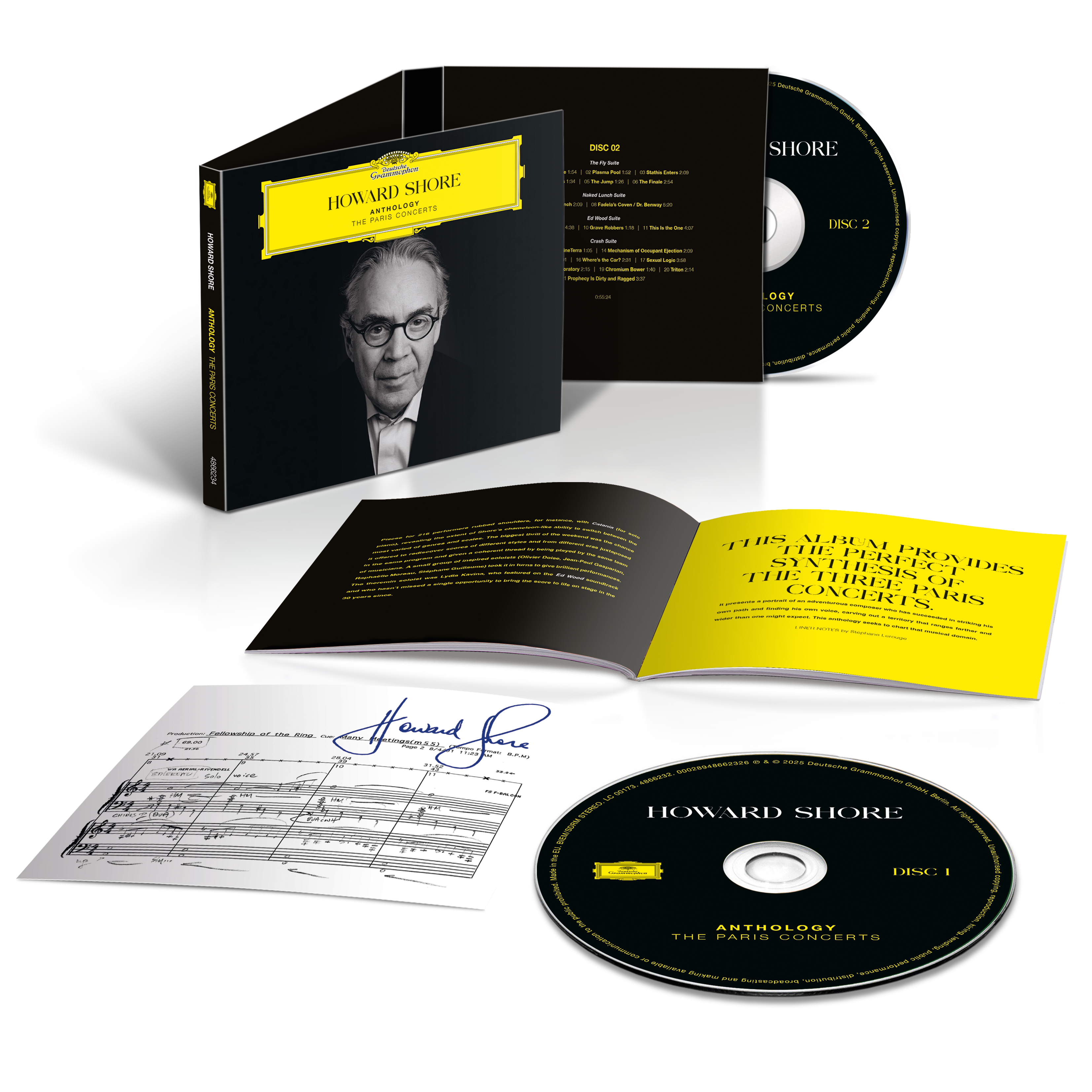 Howard Shore Anthology - The Paris Concerts 2CD + Signed Artcard 390883