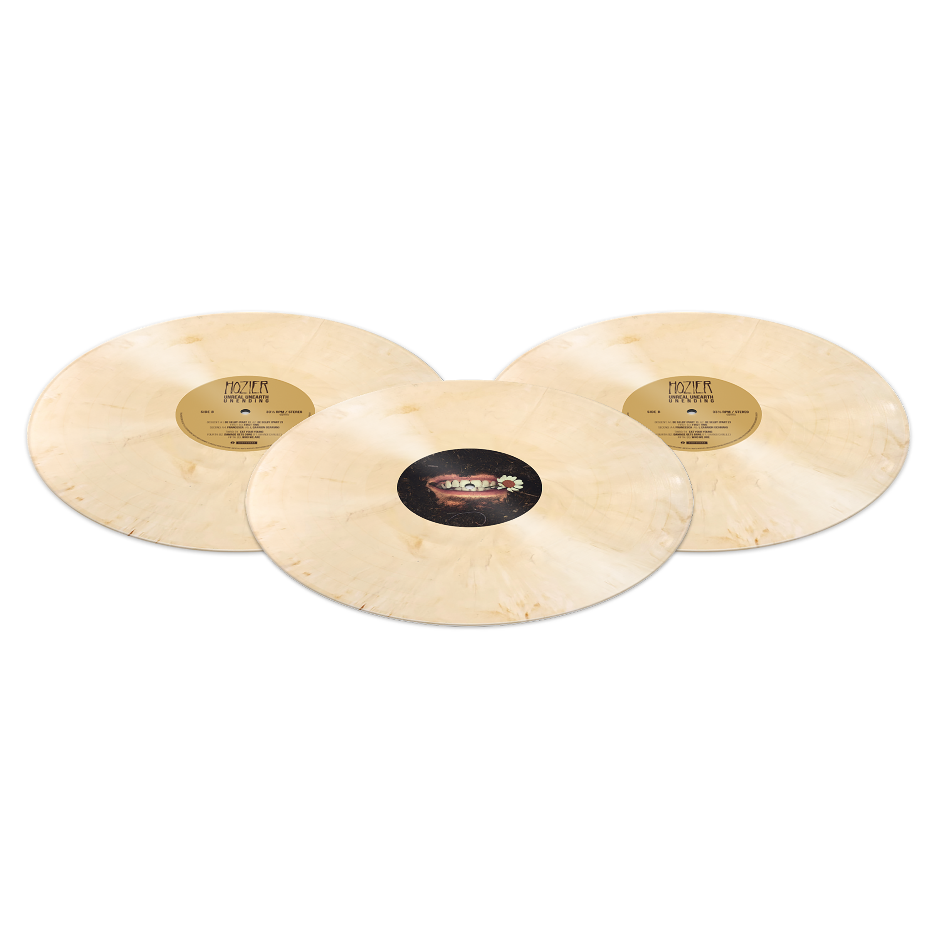 Hozier Unreal Unearth Unending Deluxe Version Tooth White 3LP 384434