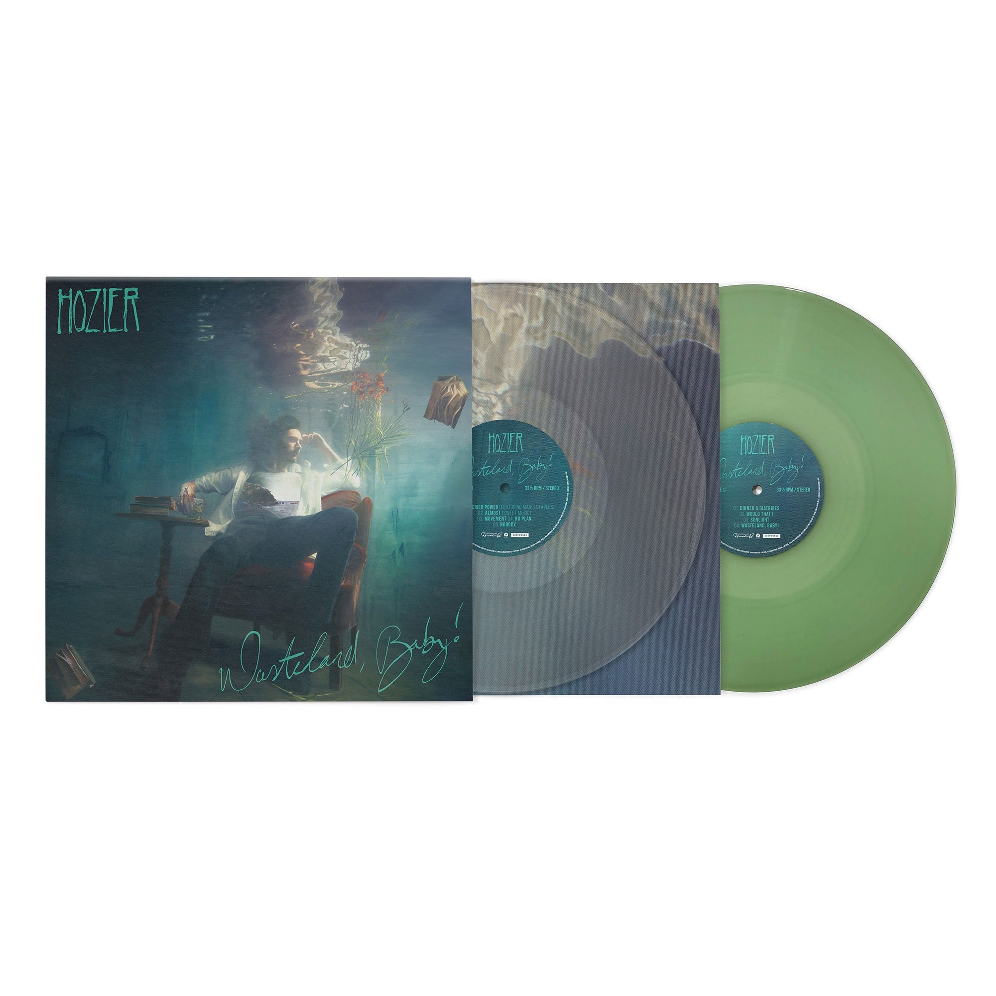 Hozier Wasteland, Baby! (5th Anniversary) Exclusive Limited Ultra Clear and Transparent Green Vinyl 2LP 350577