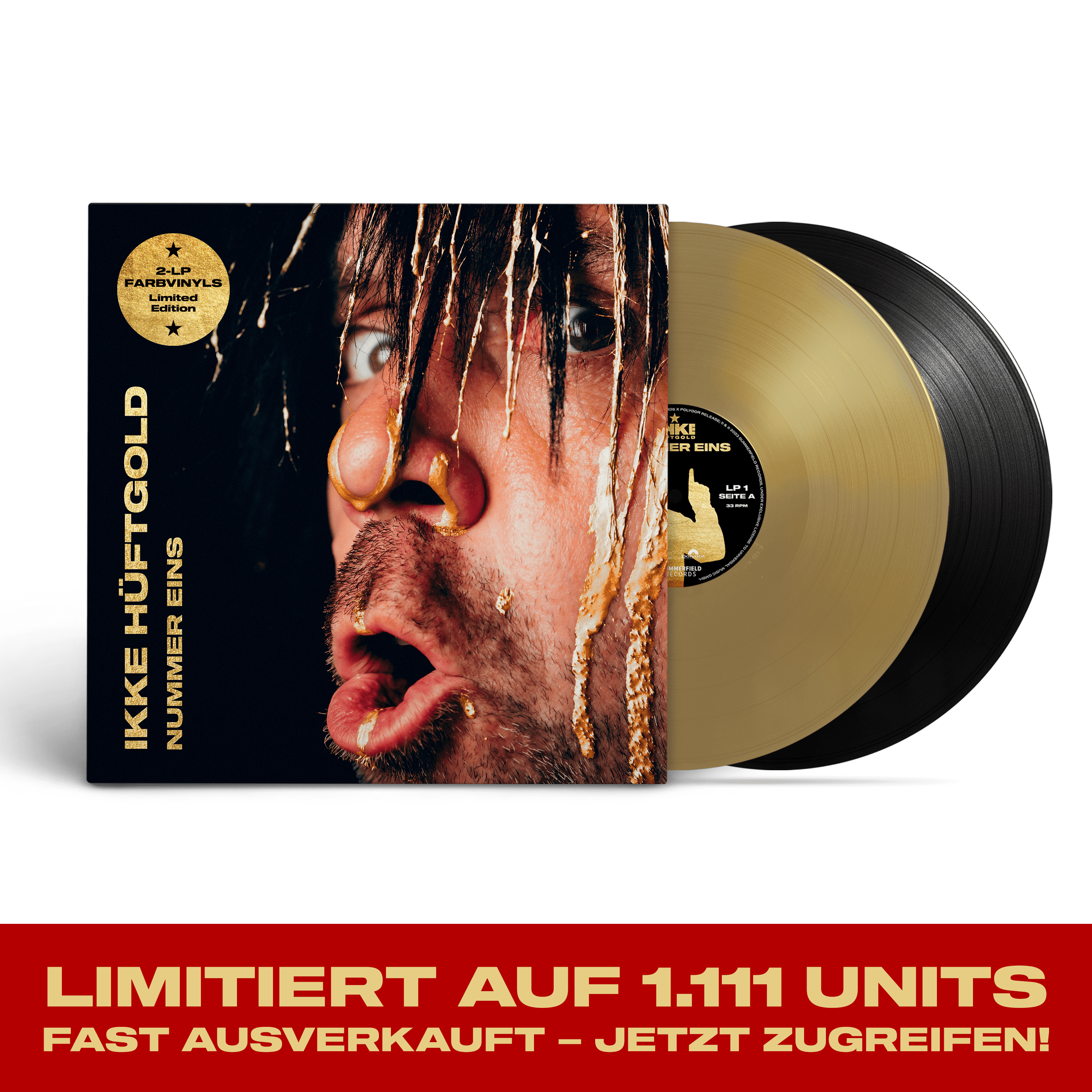 IKKE Hüftgold Nummer Eins Limitierte Schwarze & Goldene 2LP 359443