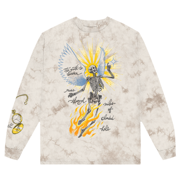 Imagine Dragons - It's Time Brown Tye Dye Long Sleeve (Long Sleeve)
