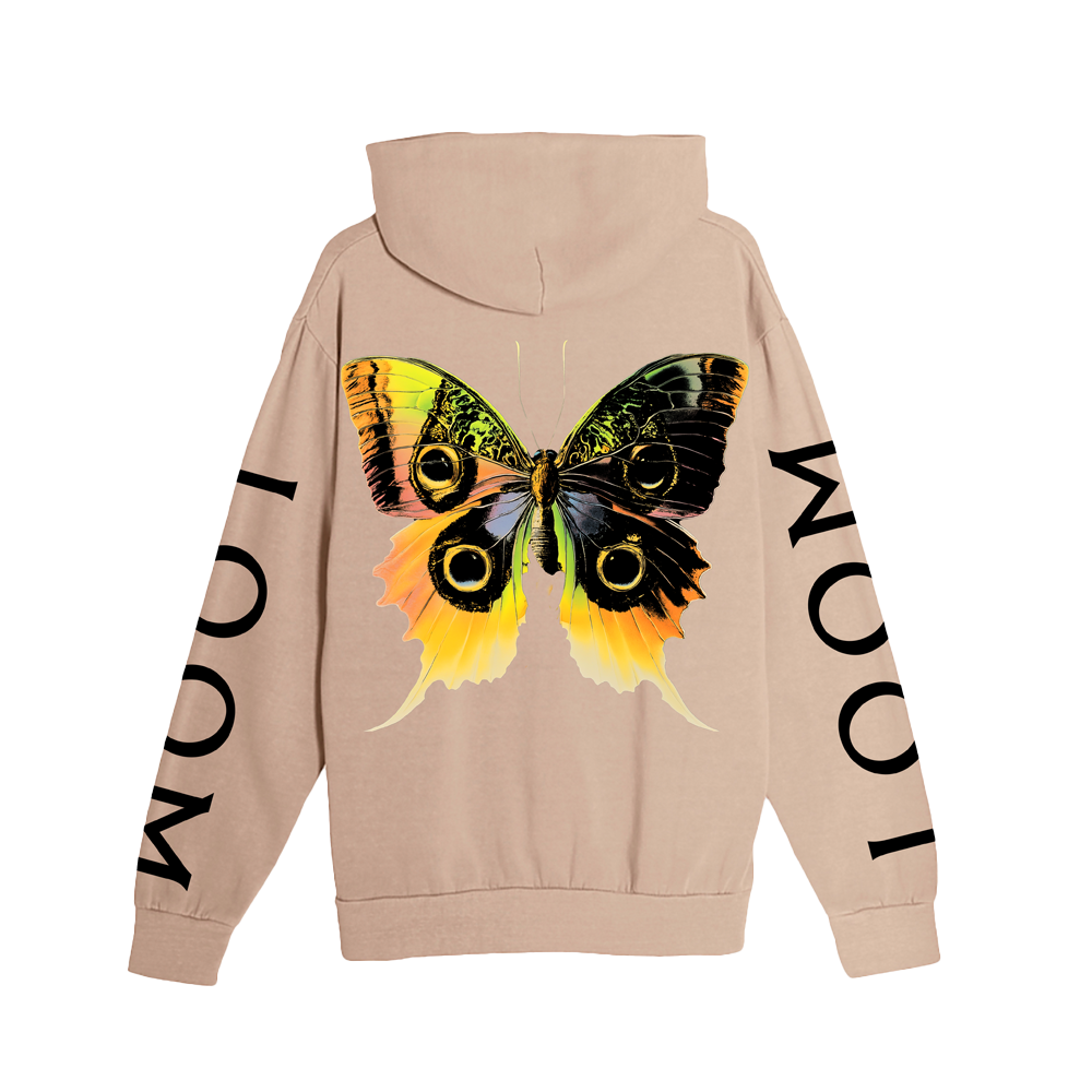 Imagine dragons floral logo tan hoodie hotsell