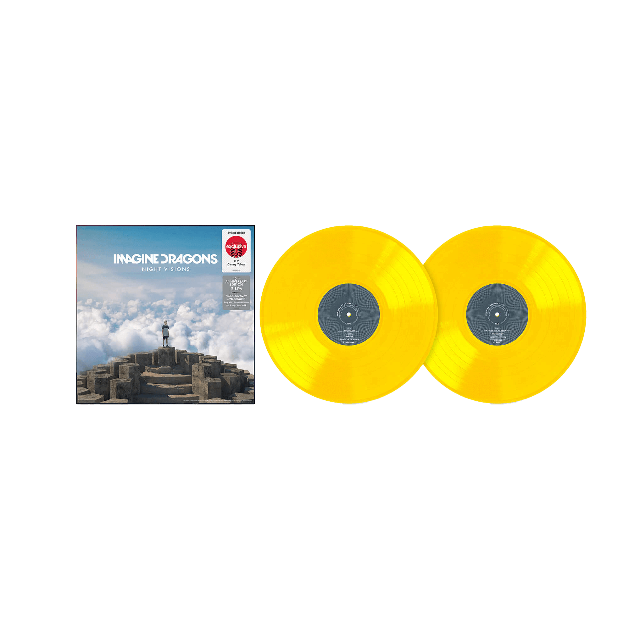 Imagine Dragons Night Visions (10th Anniversary) Canary Yellow Vinyl 2LP 244736