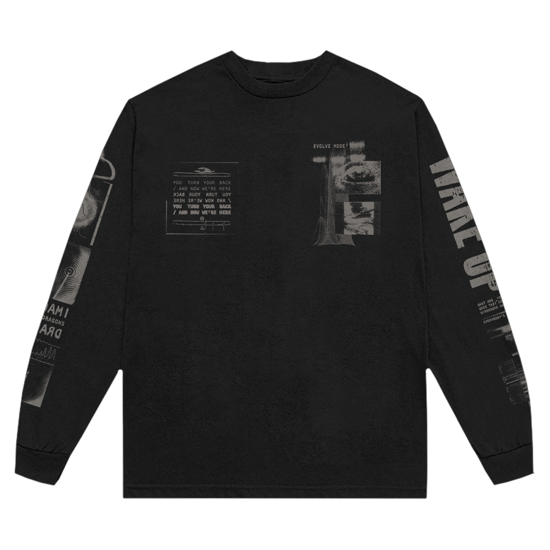 Imagine Dragons Wake Up Black Long Sleeve Longsleeve 424056