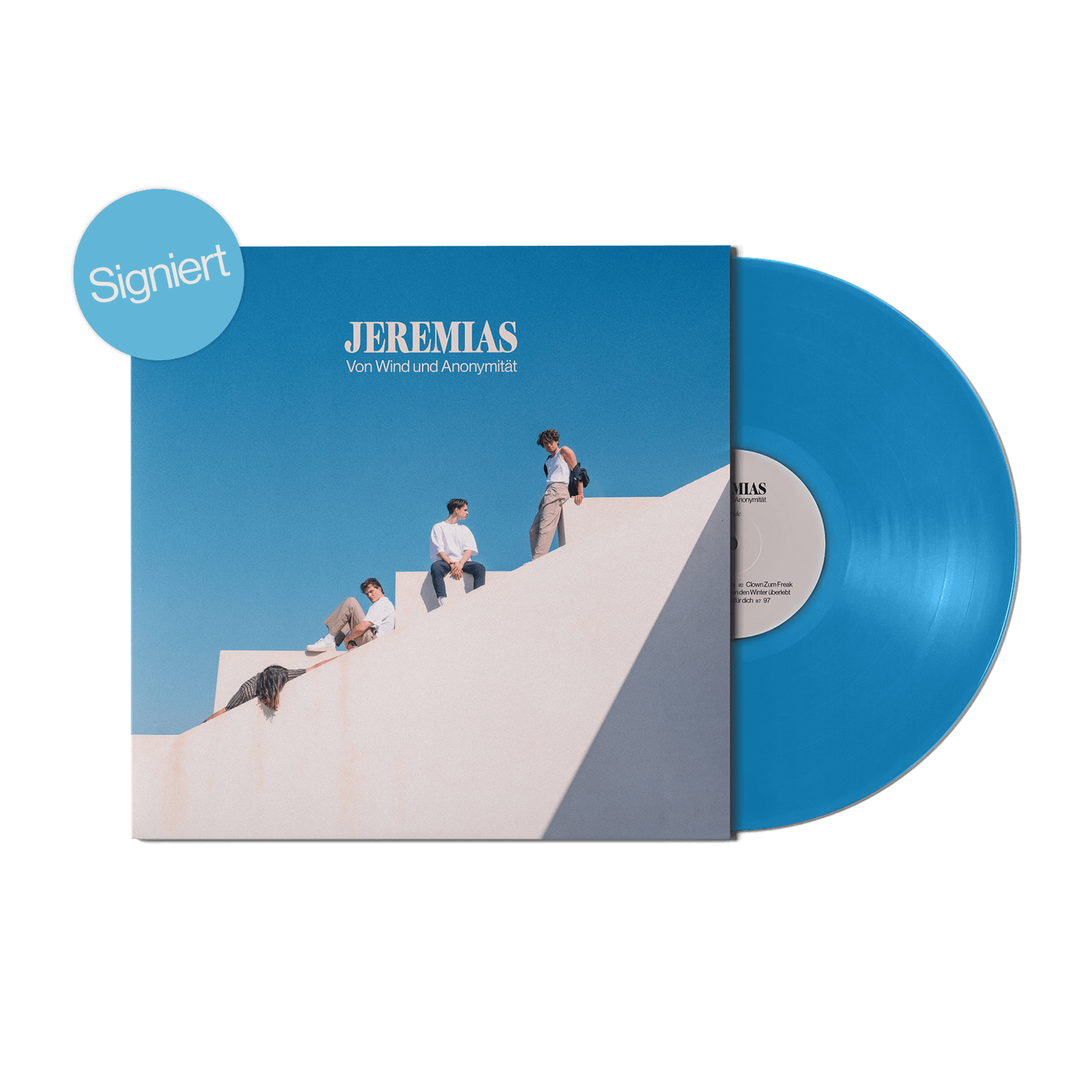 JEREMIAS Von Wind und Anonymität Ltd. LP signiert, himmelblau 328463
