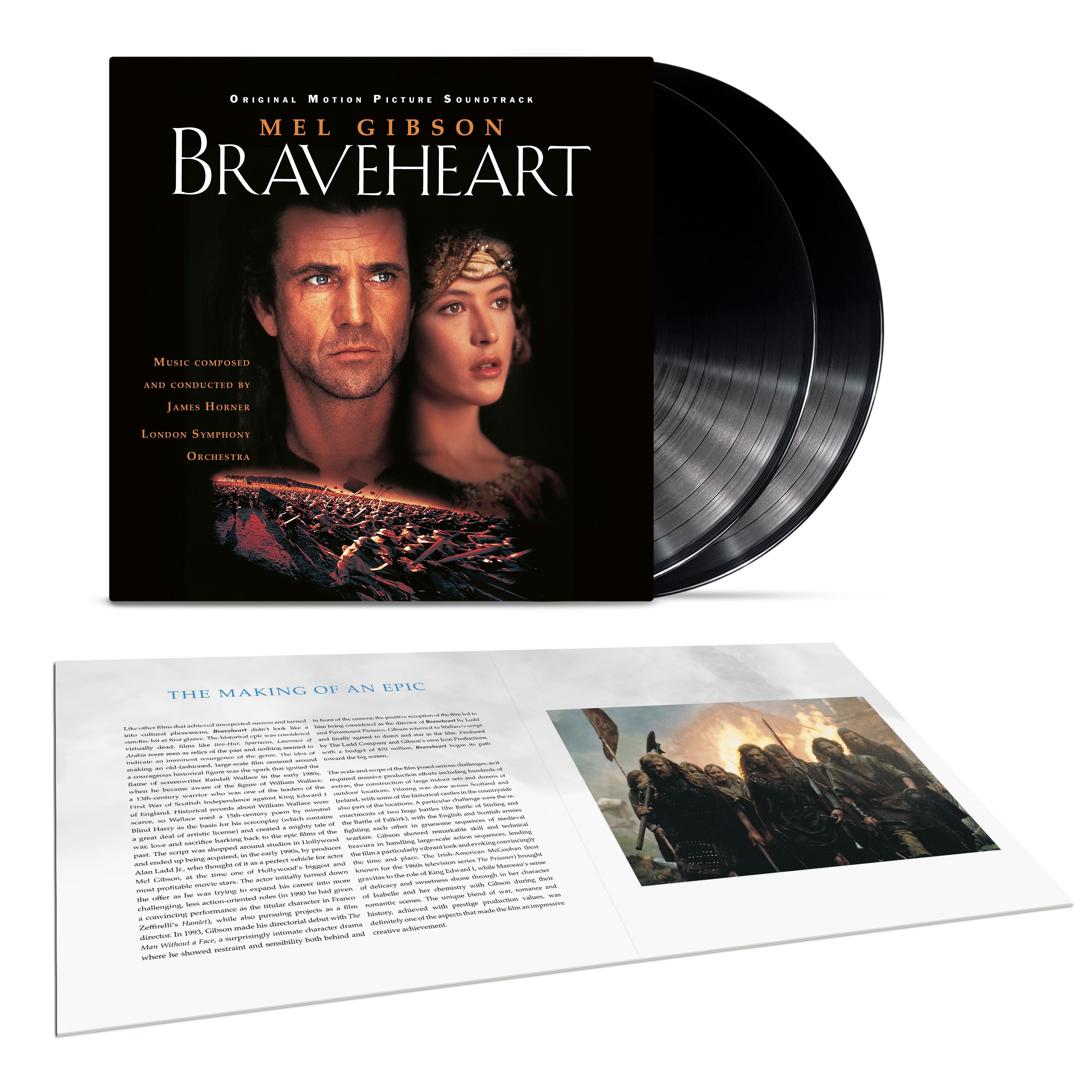 James Horner & Various Artists Braveheart (30th Anniversary Edition) 2LP Black Vinyl 425026