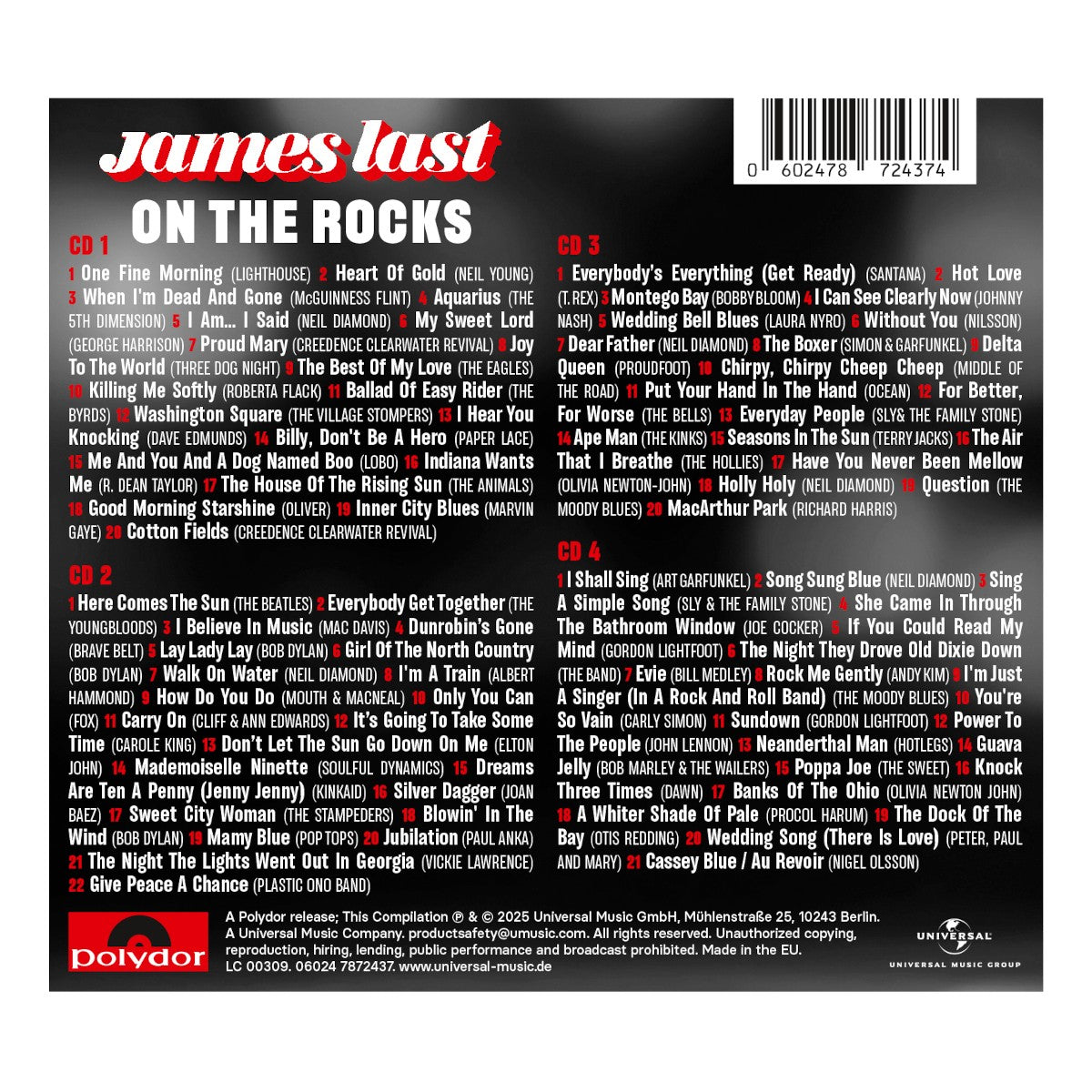 James Last On The Rocks 4CD Multibox 431416