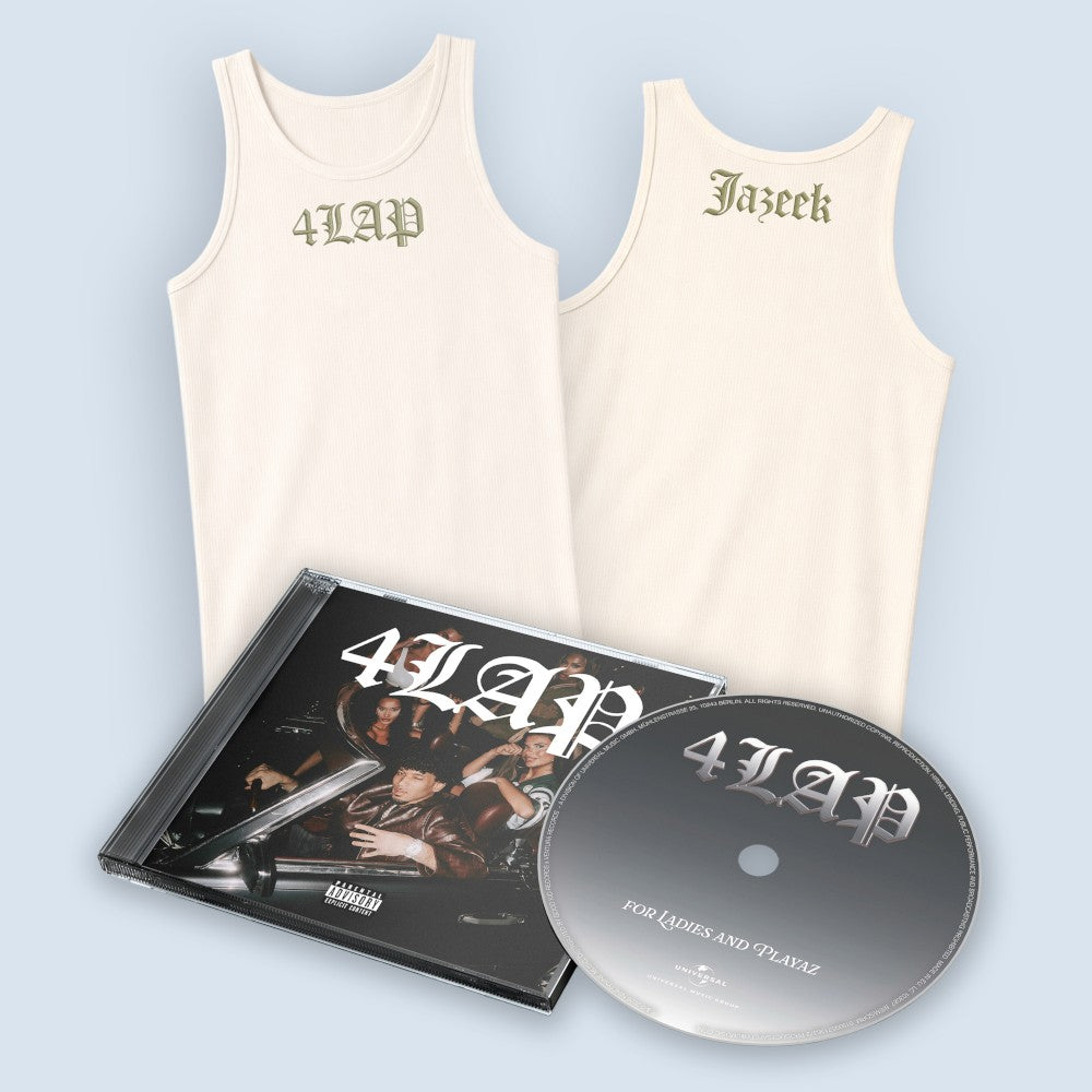 Jazeek 4LAP CD + Tanktop Cream White 435051