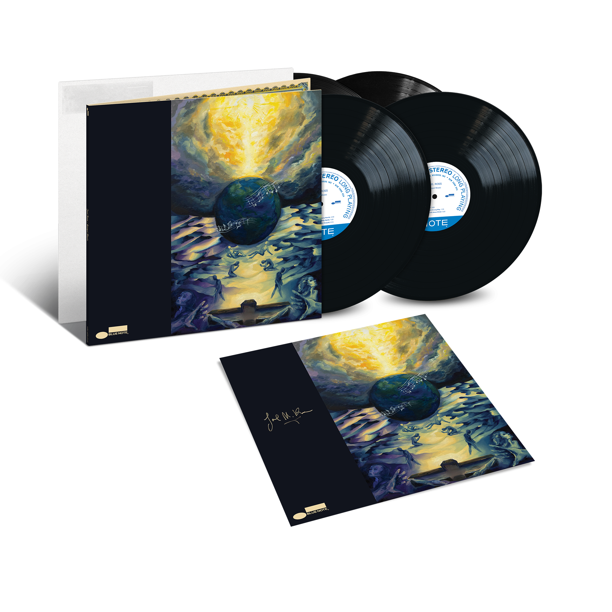 Joel Ross Gospel Music 2LP + Signed Art Card + White Label 431801