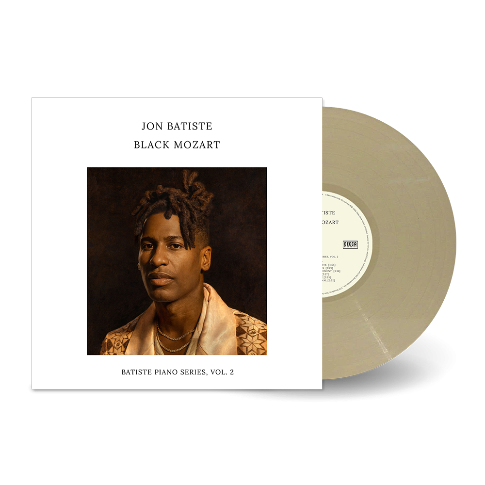 Jon Batiste Black Mozart (Batiste Piano Series, Vol. 2) Cream White  Vinyl  + signed art card 446618