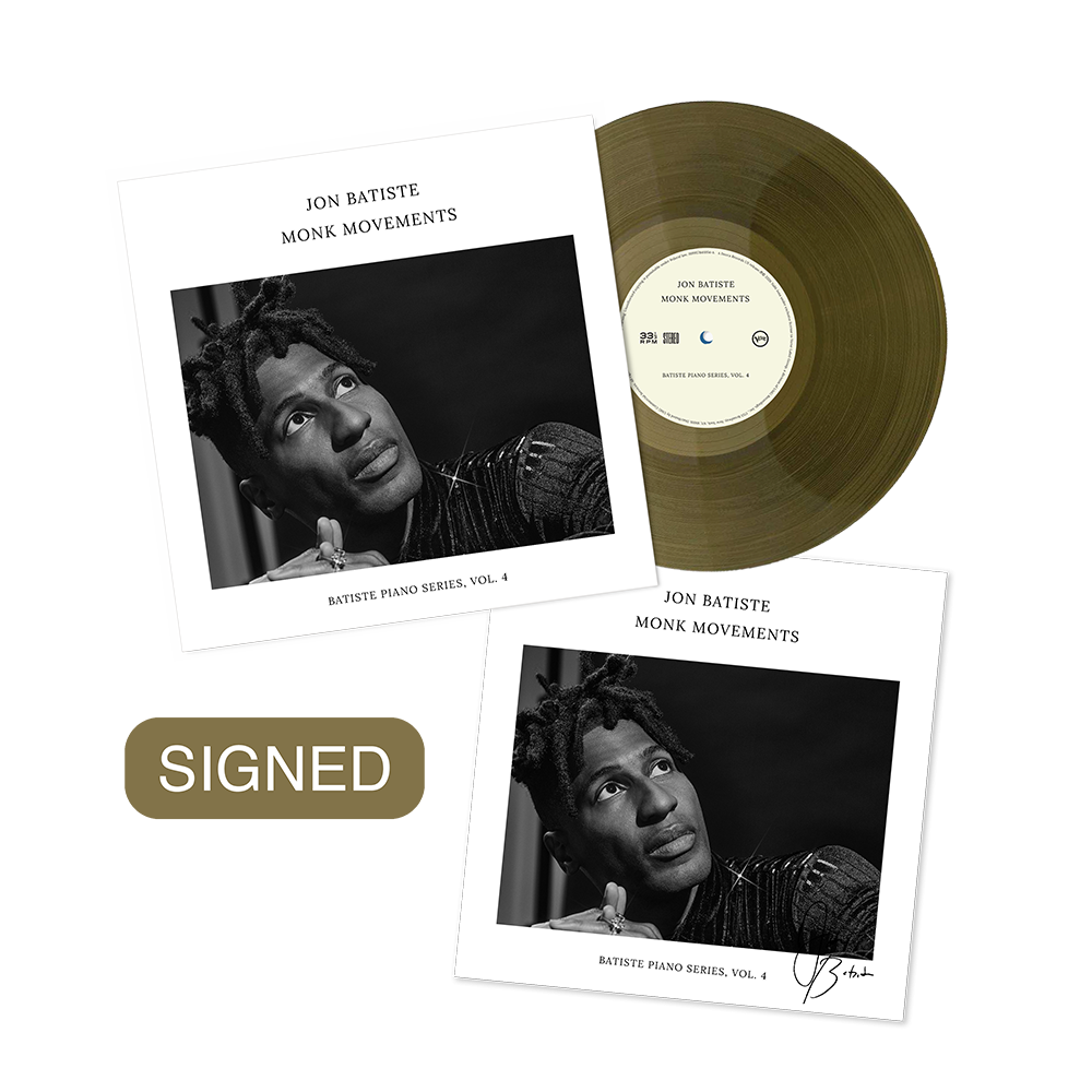 Jon Batiste Monk Movements Transparent Burnt Vinyl  + signed art card 446622