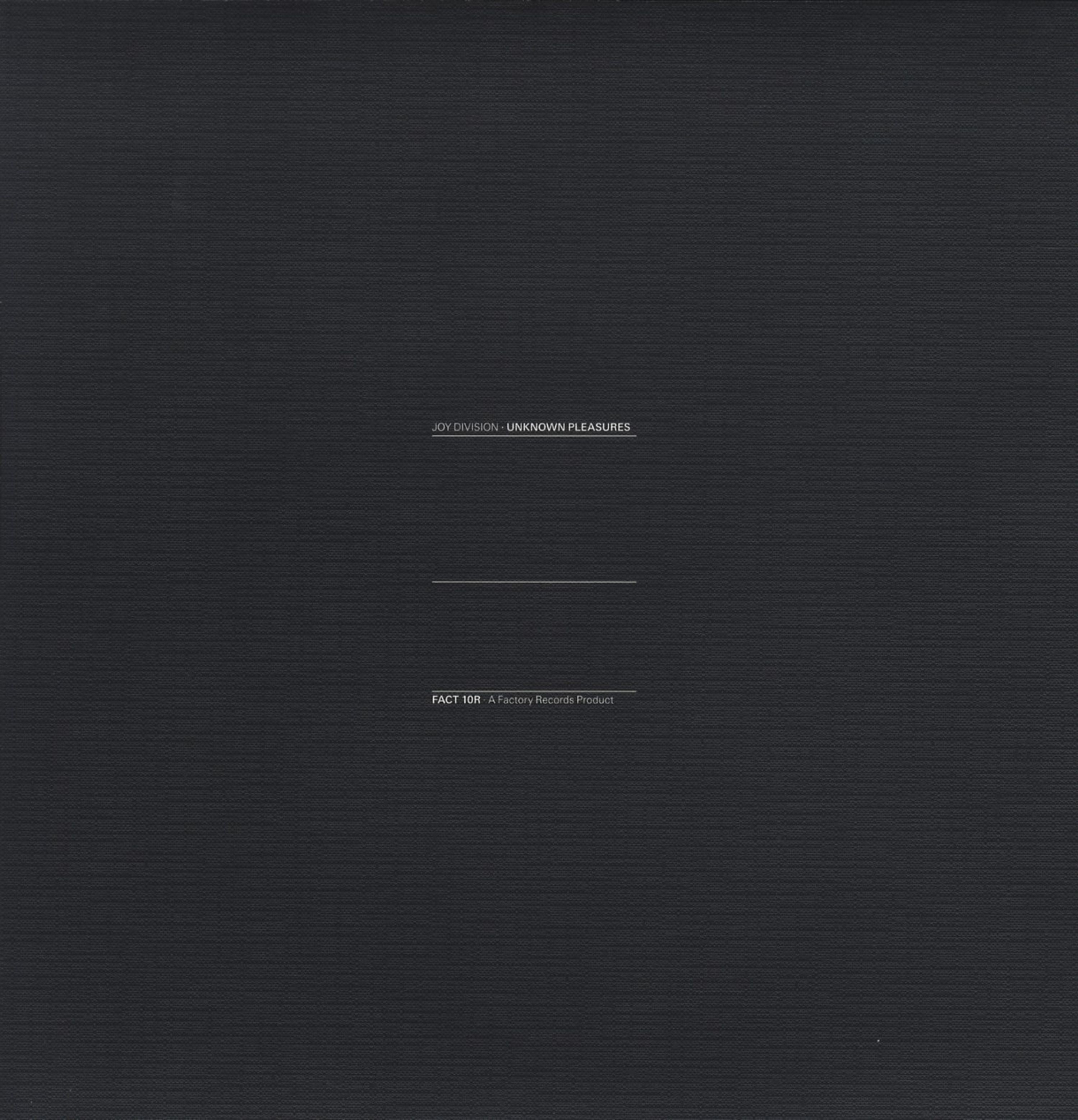 Joy Division Unknown Pleasures Black Vinyl LP - Remastered, 180g 435381