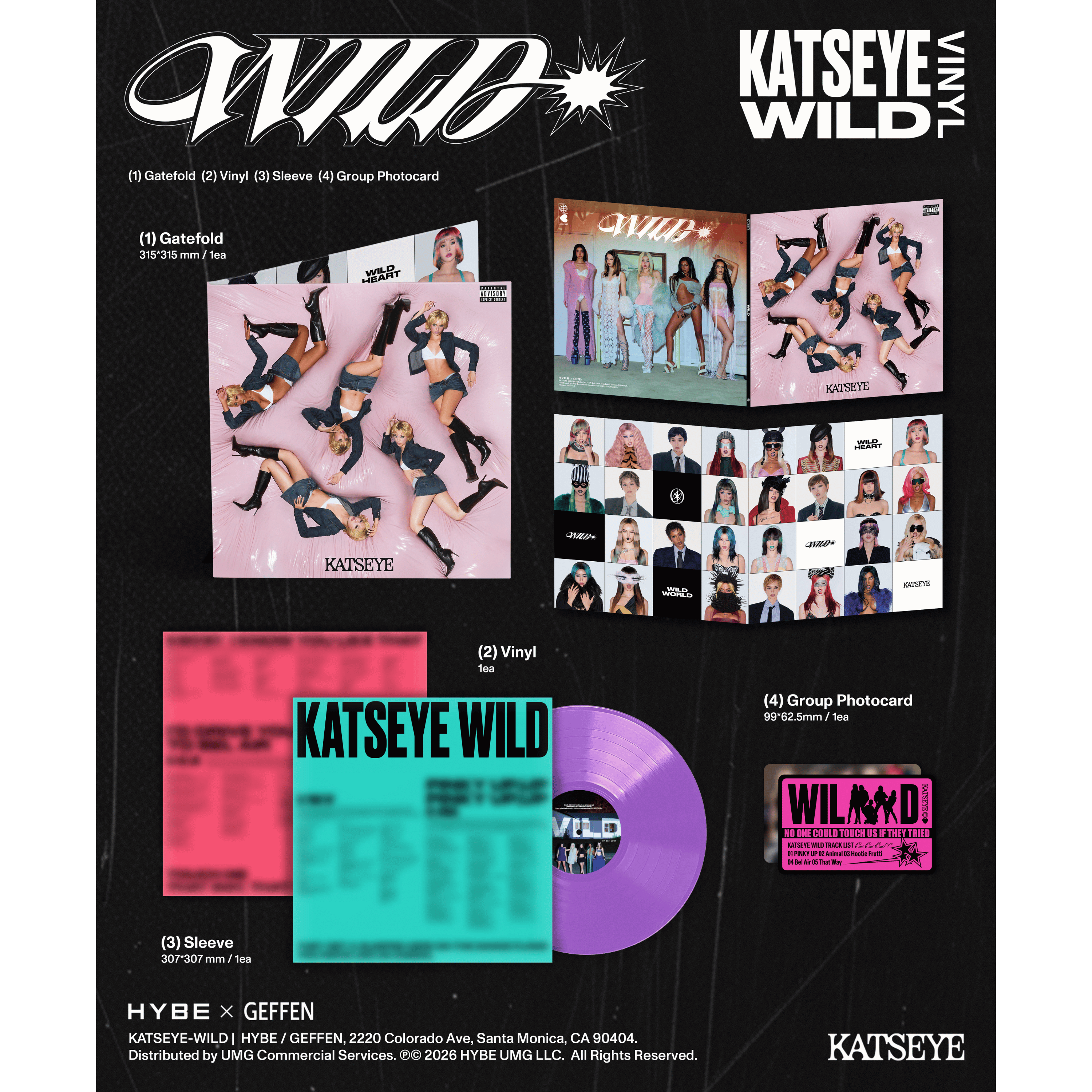 KATSEYE ﻿﻿WILD - Official Store Exclusive Vinyl Official Store Exclusive Vinyl 454865