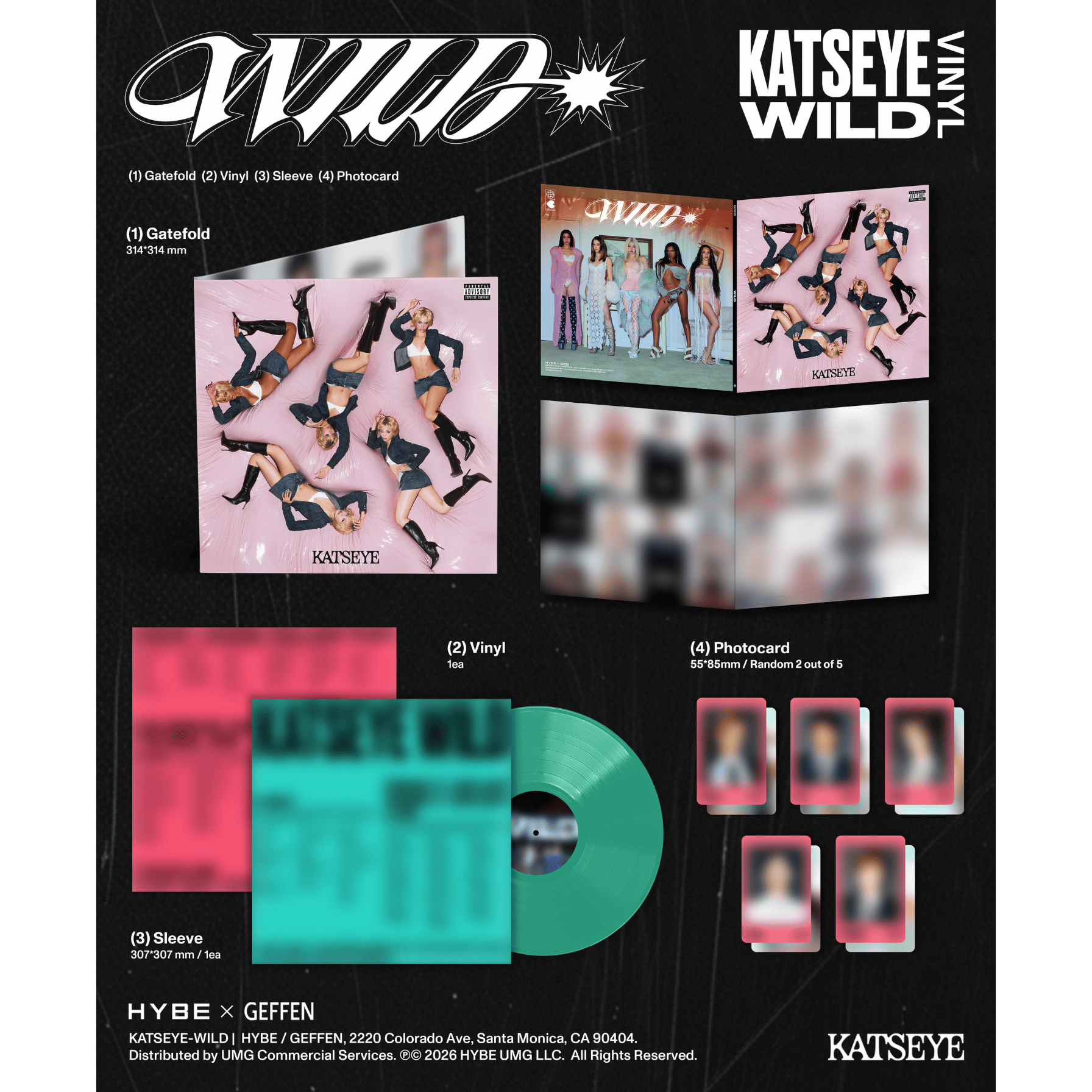 KATSEYE WILD - Standard Vinyl Standard Vinyl 450712