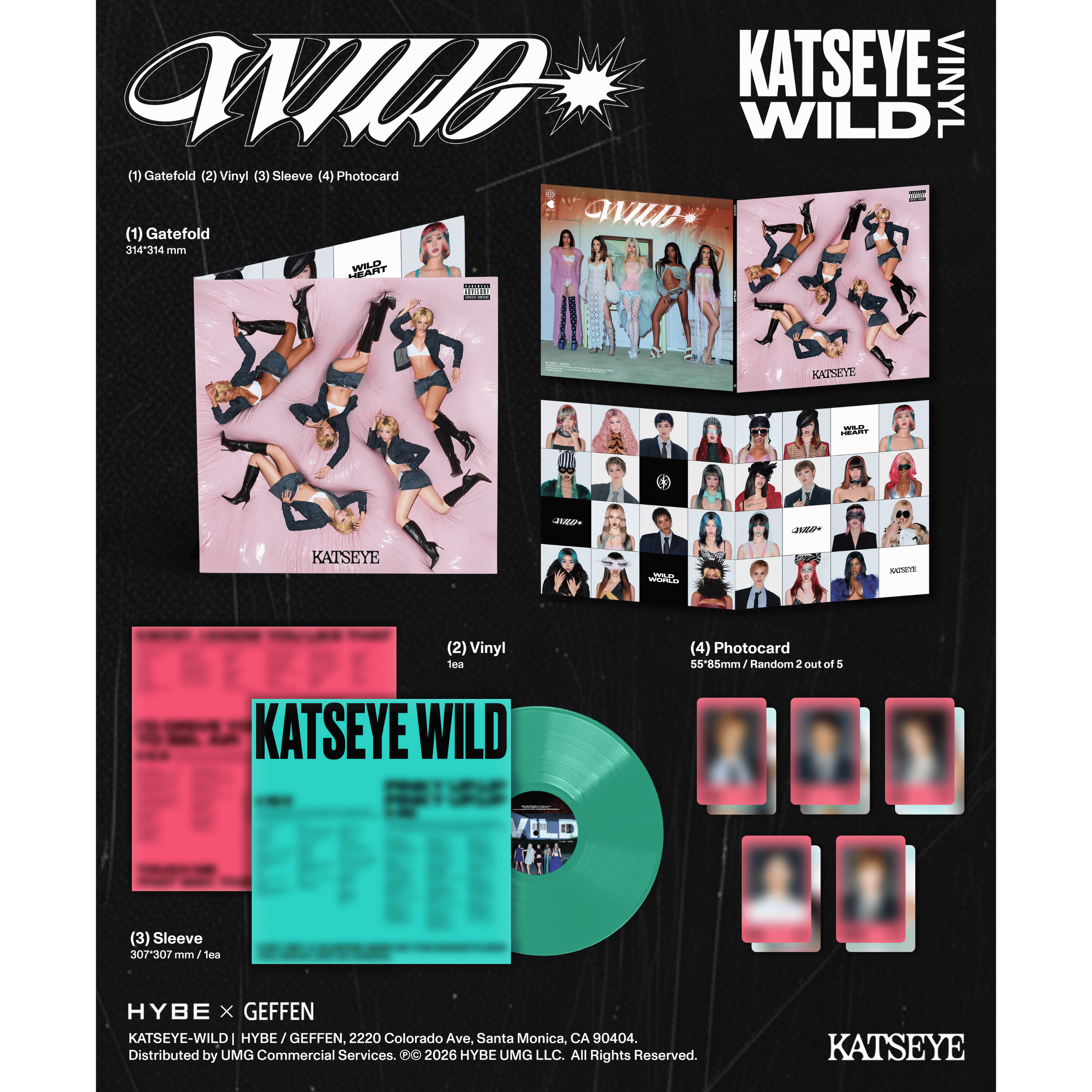 KATSEYE WILD - Standard Vinyl Standard Vinyl 454959