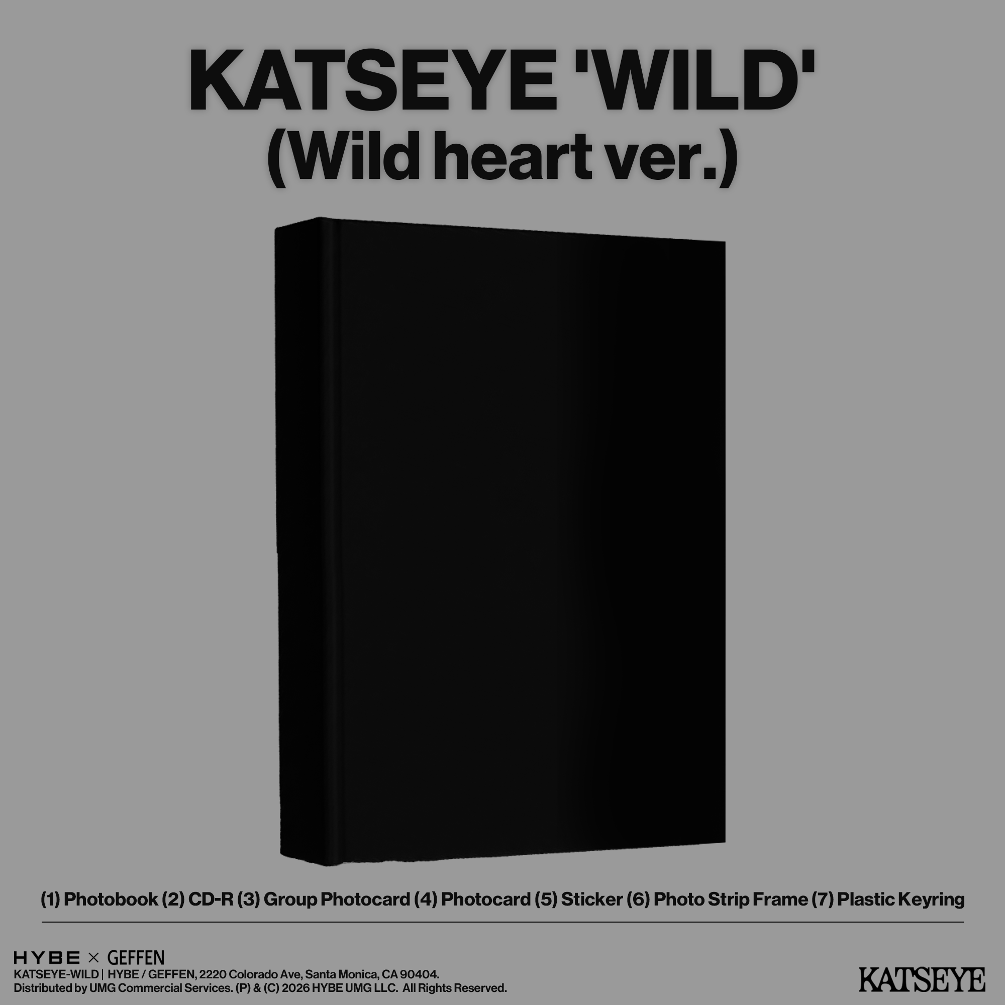 KATSEYE WILD - Wild heart ver. - Official Store Exclusive CD Official Store Exclusive CD 441261