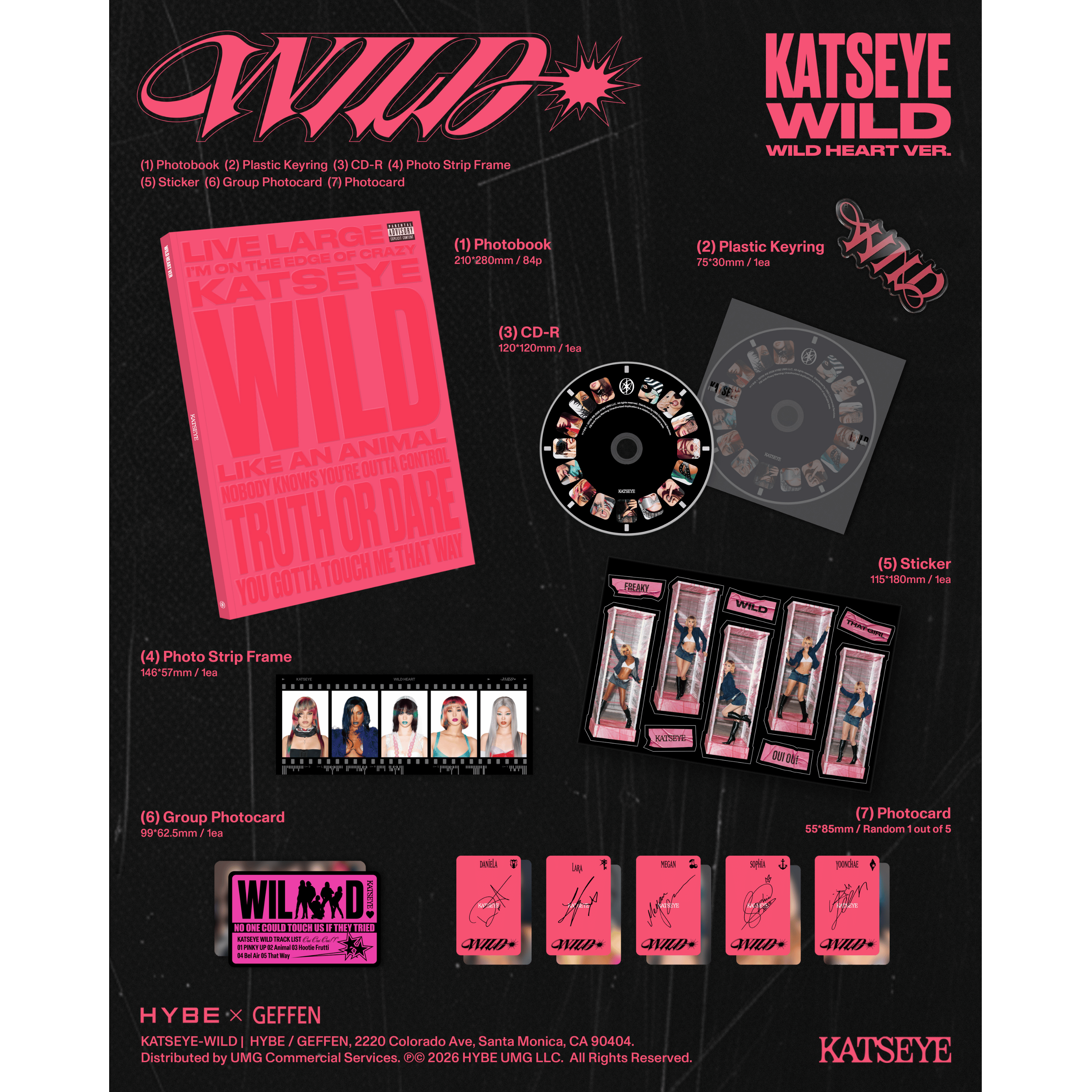 KATSEYE WILD - Wild heart ver. - Official Store Exclusive CD Official Store Exclusive CD 454905