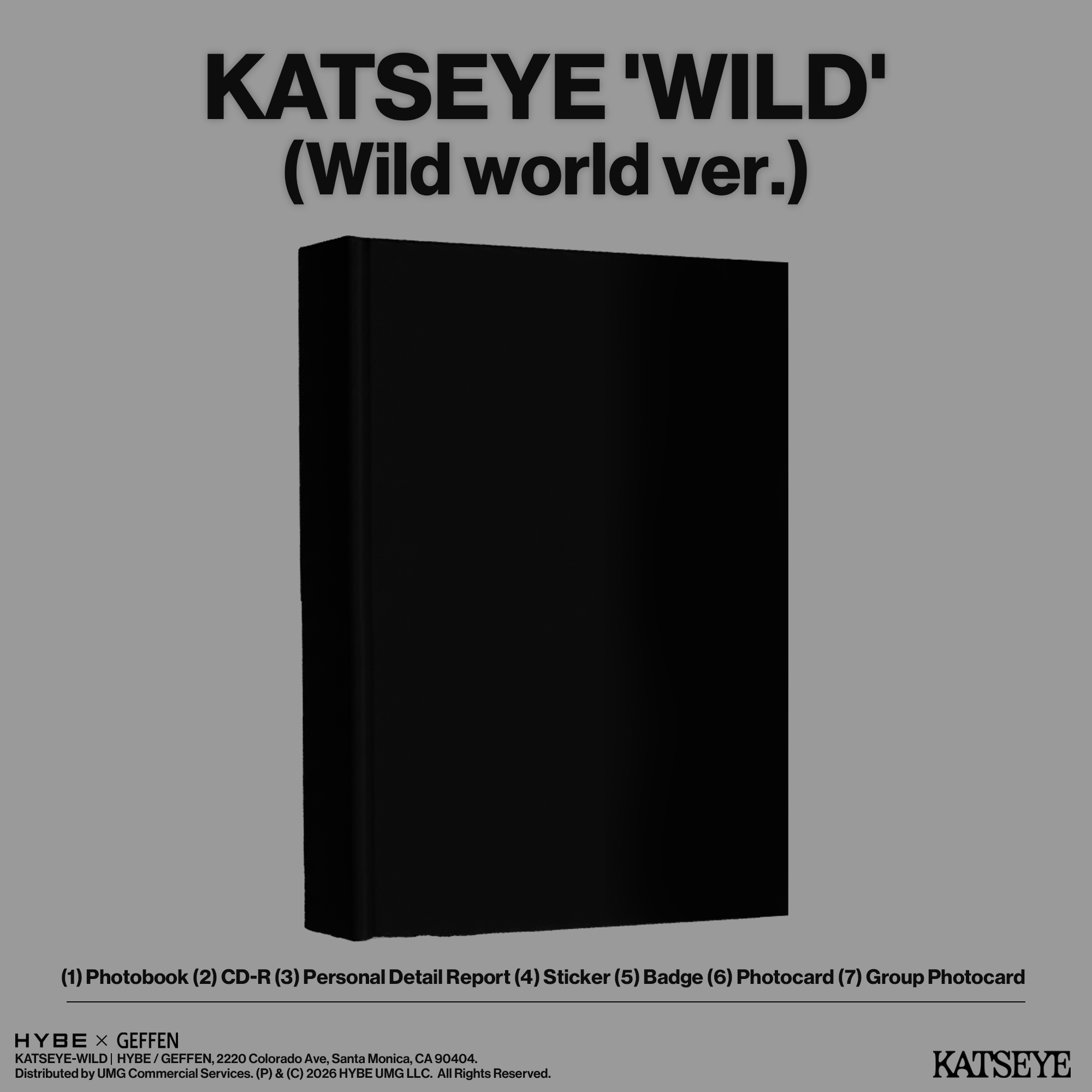 KATSEYE WILD - Wild world ver. - Official Store Exclusive CD Official Store Exclusive CD 441285