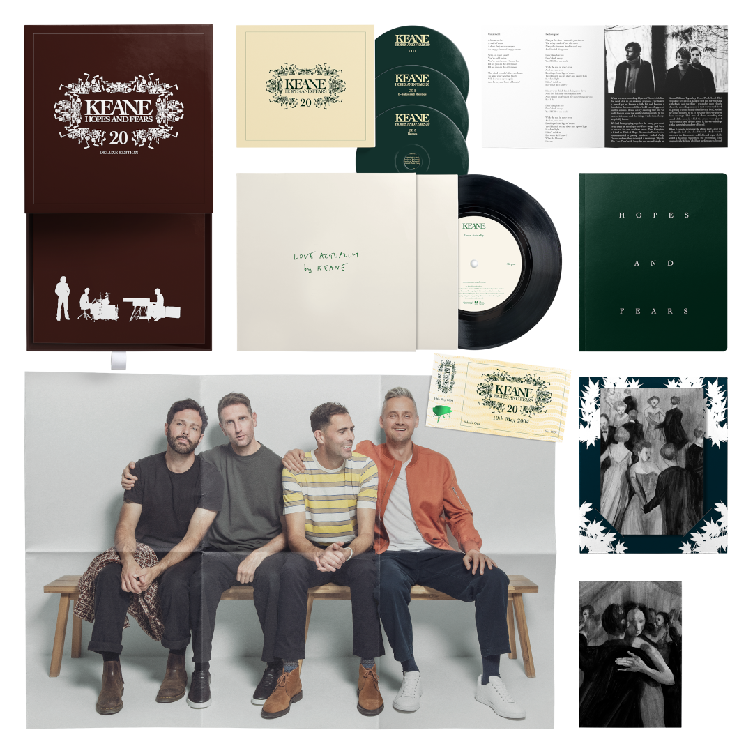 Keane Hopes and Fears 20th Anniversary Box 3CD + 7inch 348165