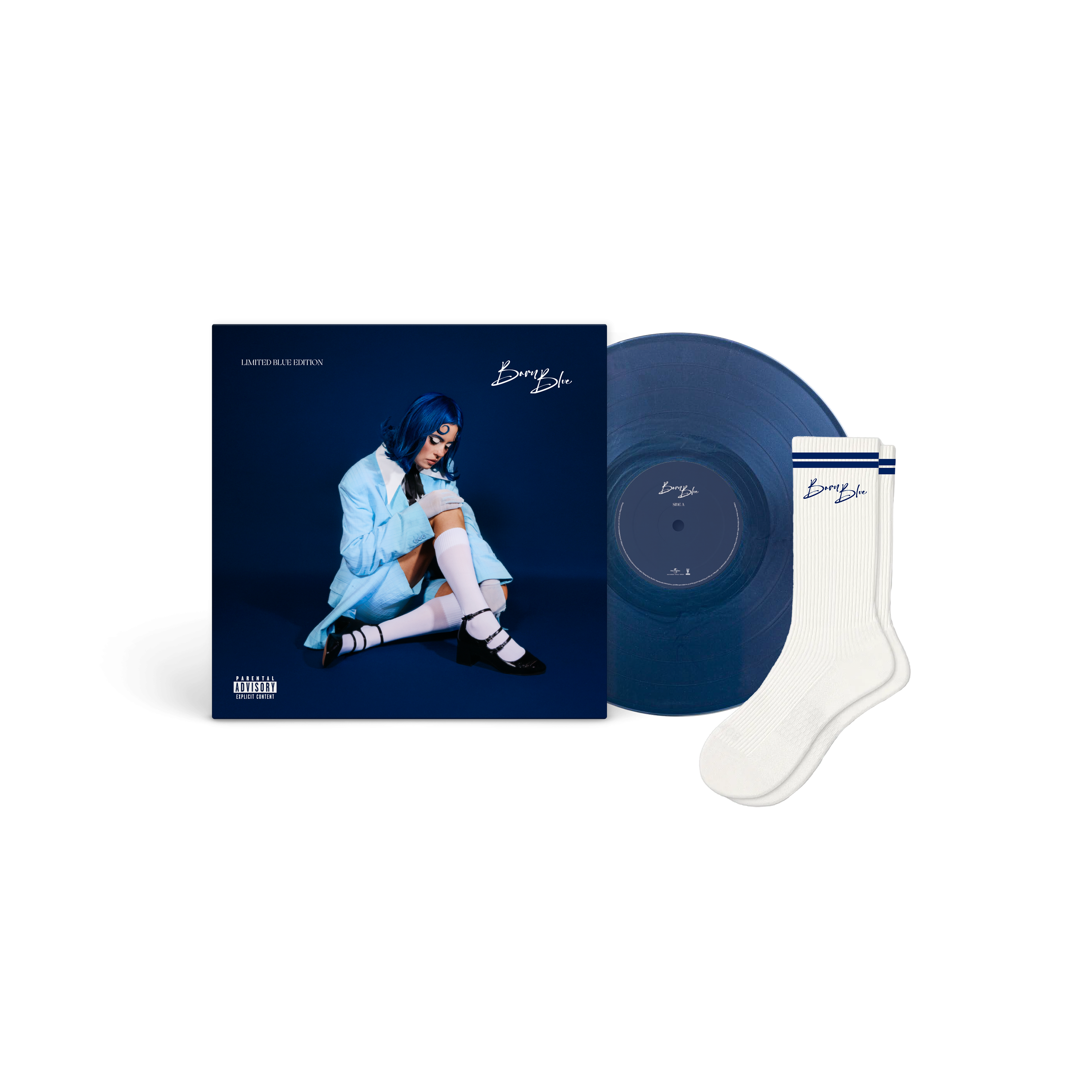 Kings Elliot Born Blue Ltd. signierte farbige Vinyl + Socken 418954