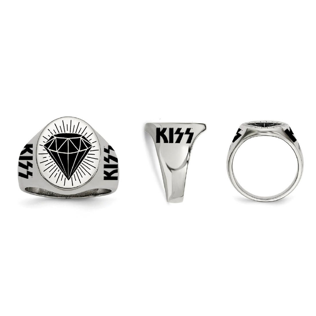 Black Diamond Signet Ring