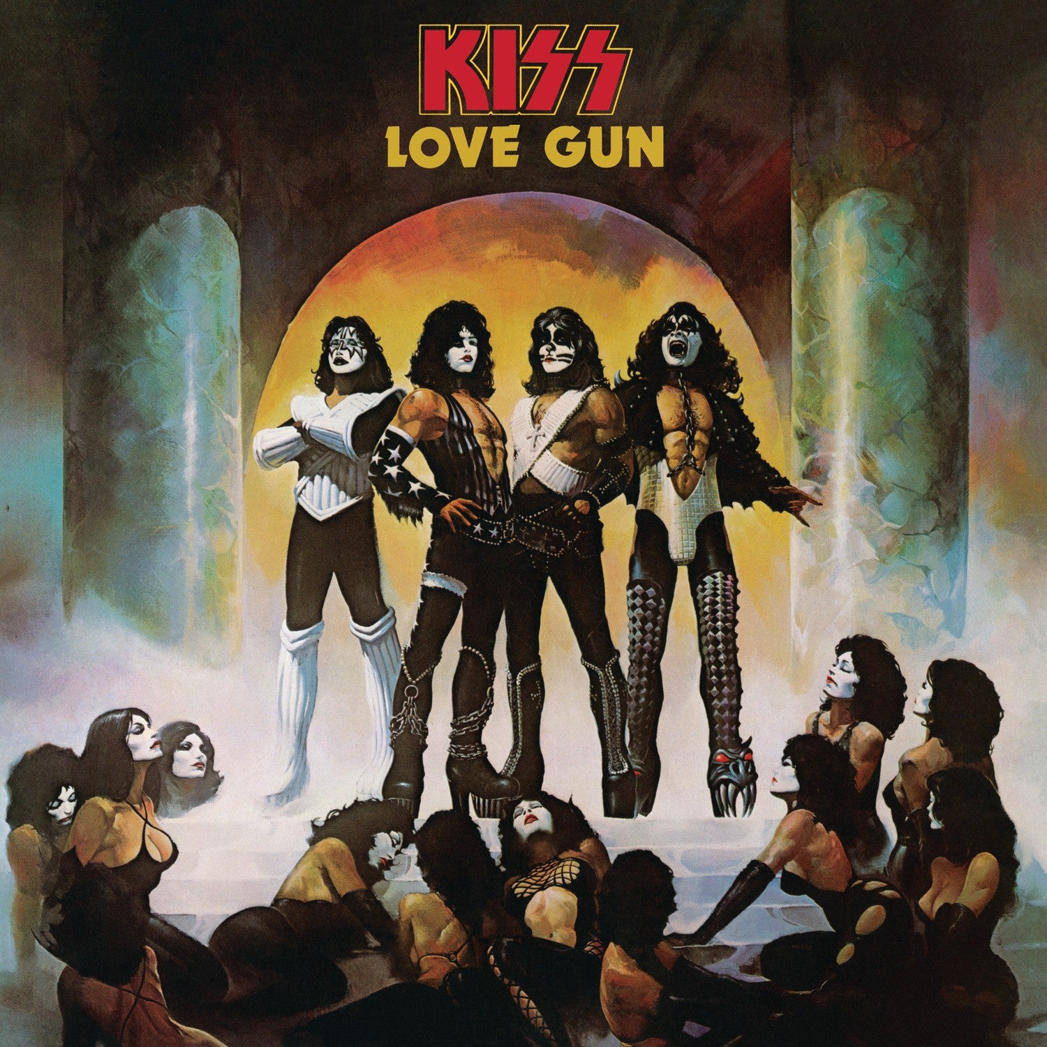 Kiss Love Gun Limited Tangerine/Aqua Splatter Vinyl LP 421788