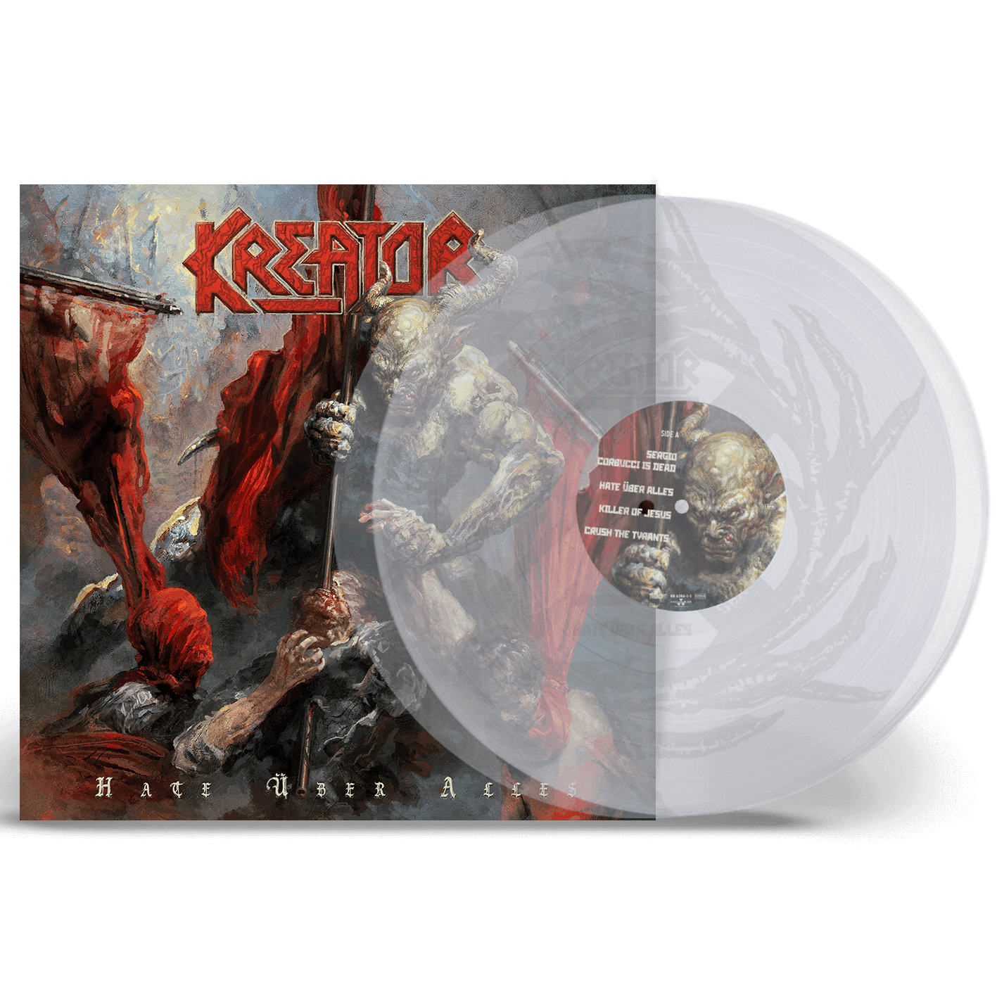 Kreator Hate Über Alles Limited Transparent Crystal Clear Vinyl 2LP 129649